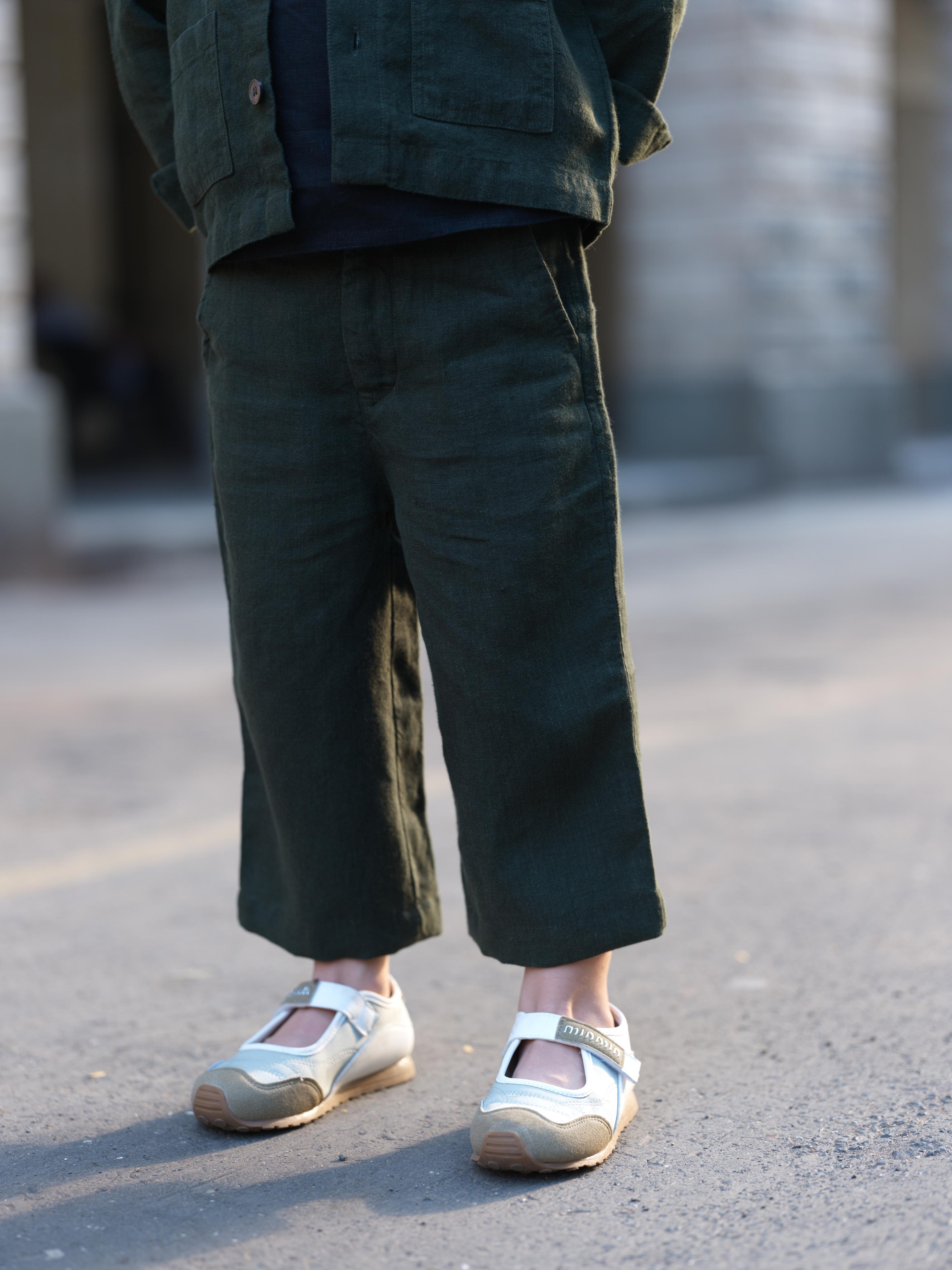 Boys Shacket Co-Ord Set Crocodile Green