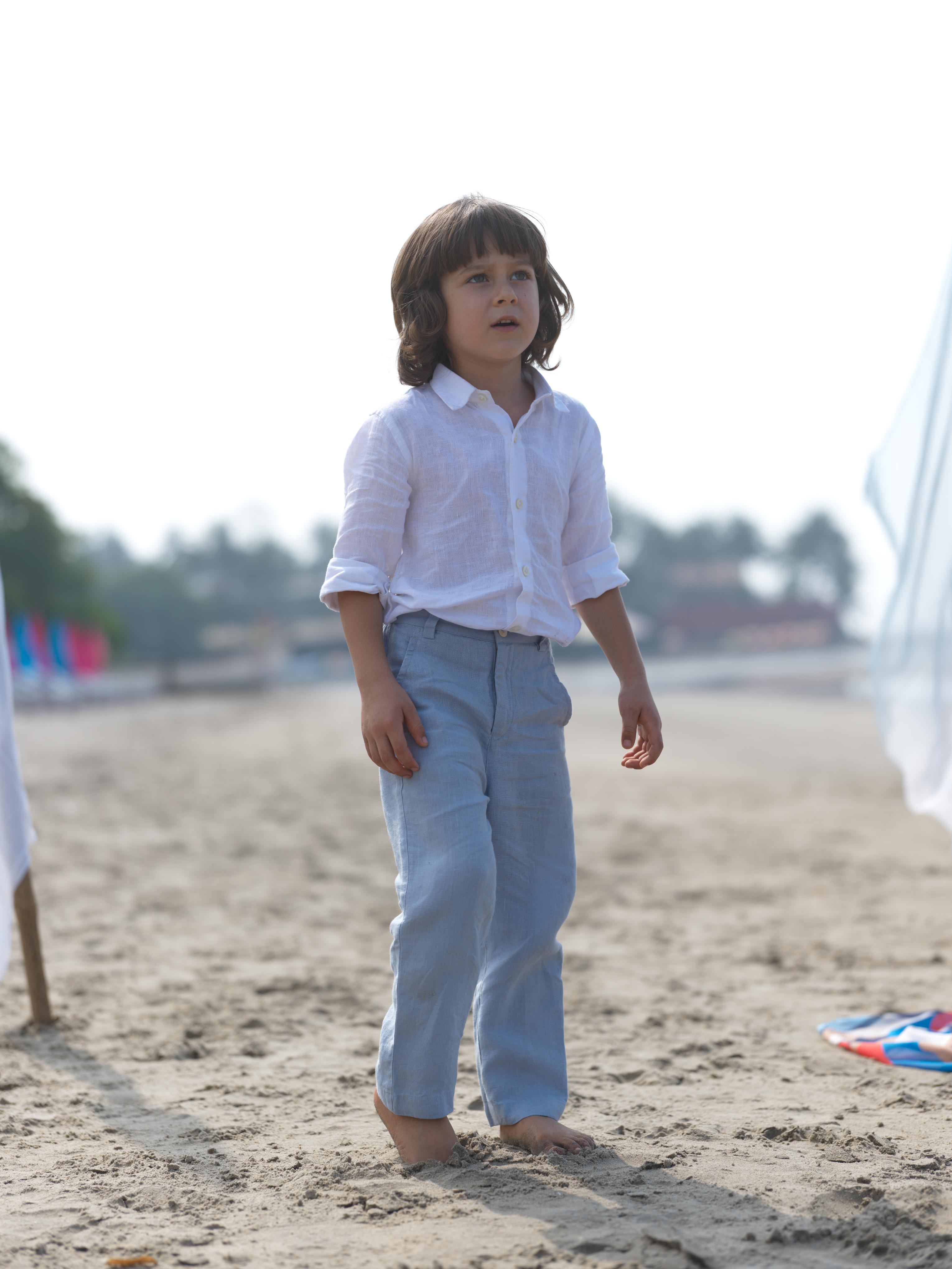 Boys Regular Collar Shirt White