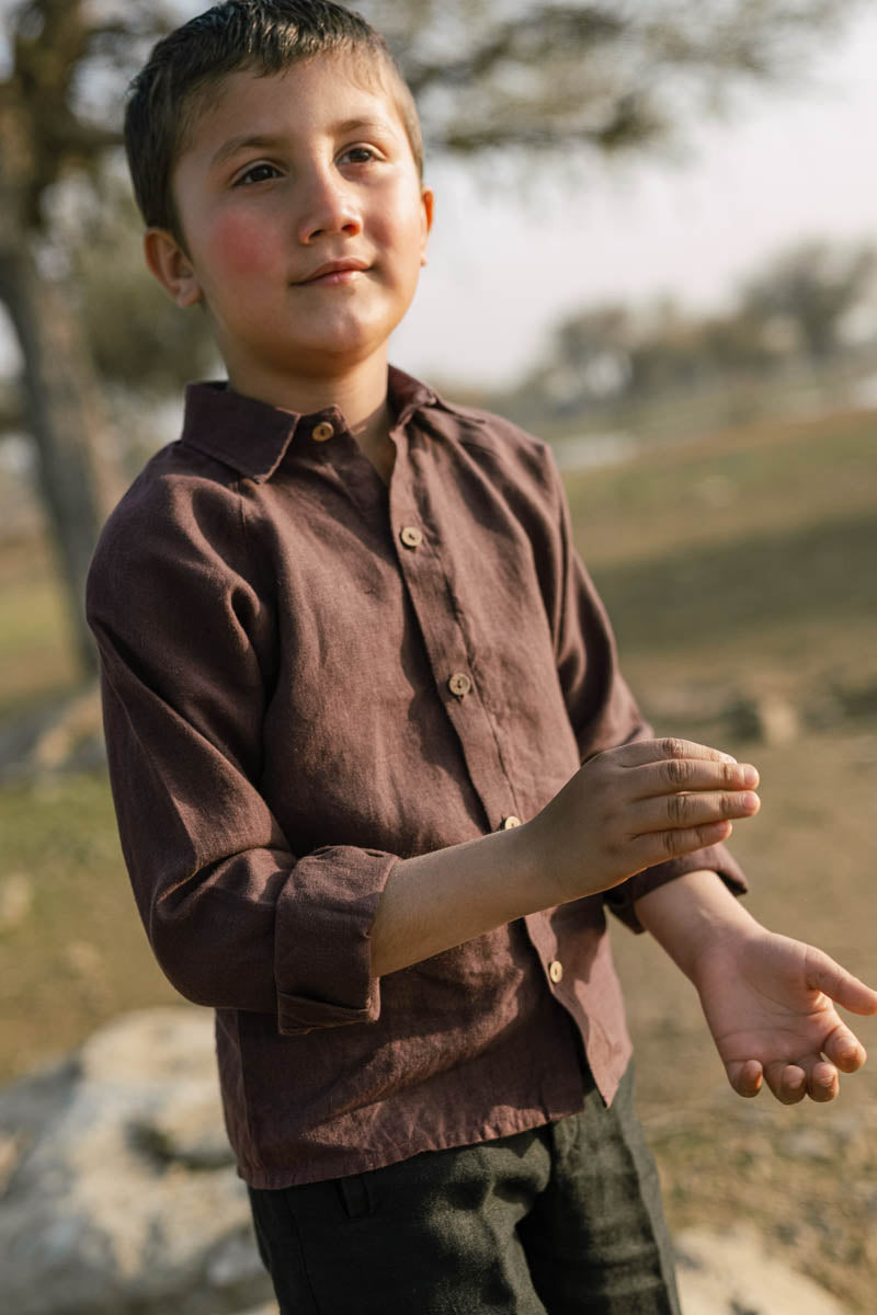 Halter Dart Shirt - Chi Linen
