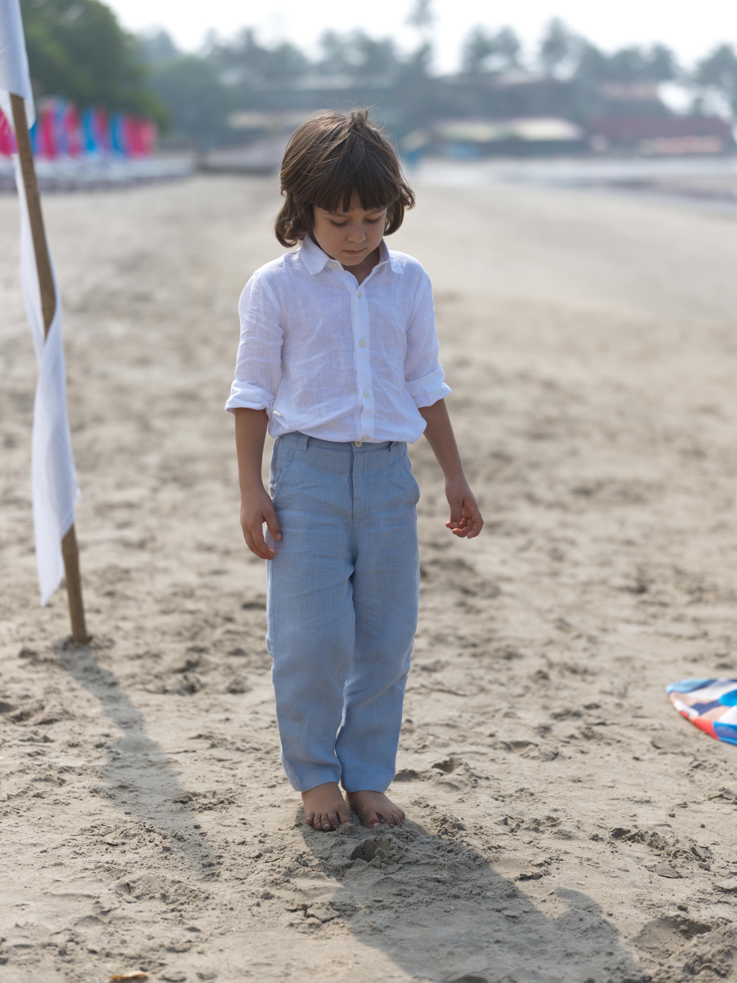 Boys Regular Collar Shirt White