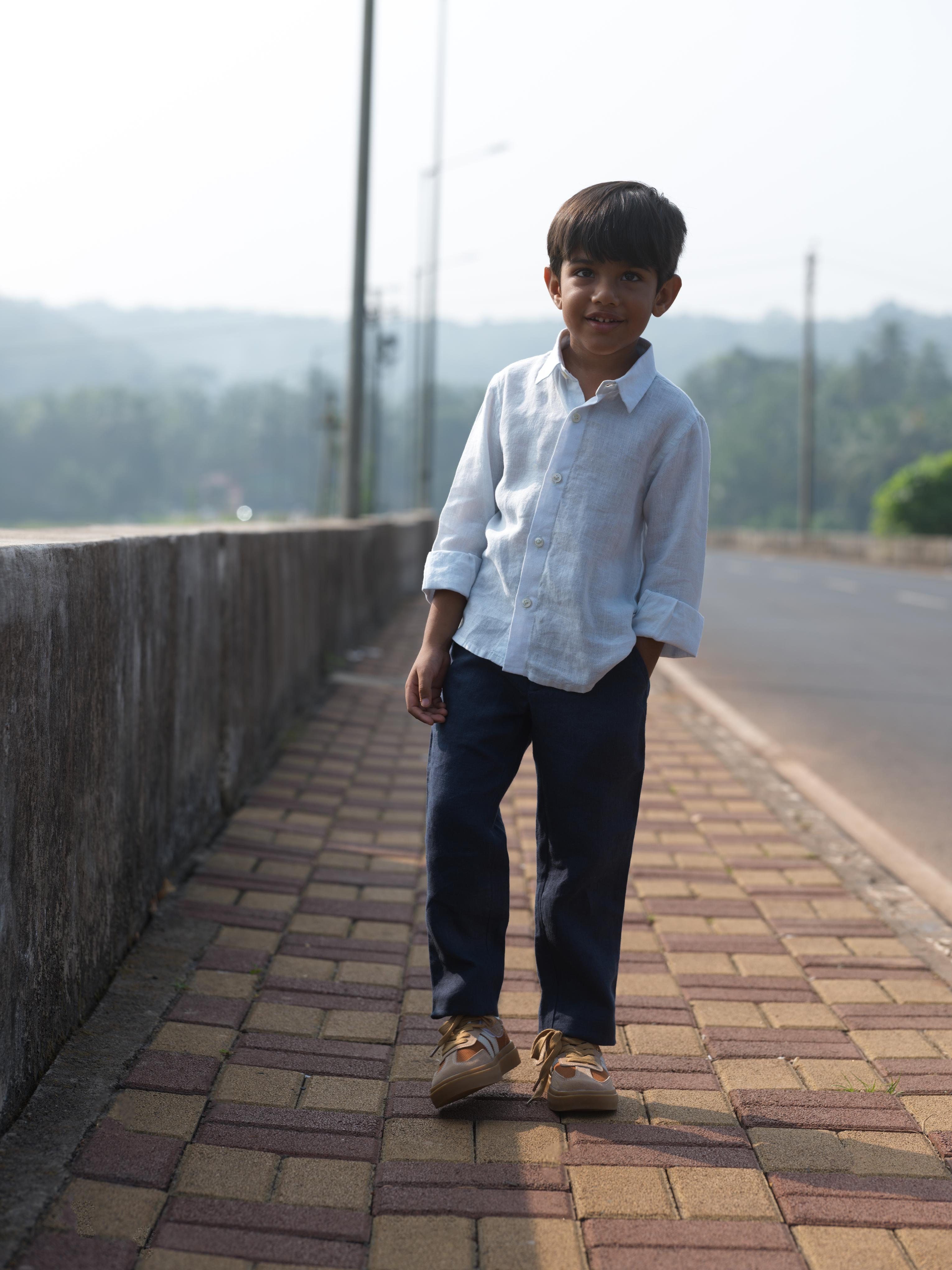 Boys Trousers Navy Blue