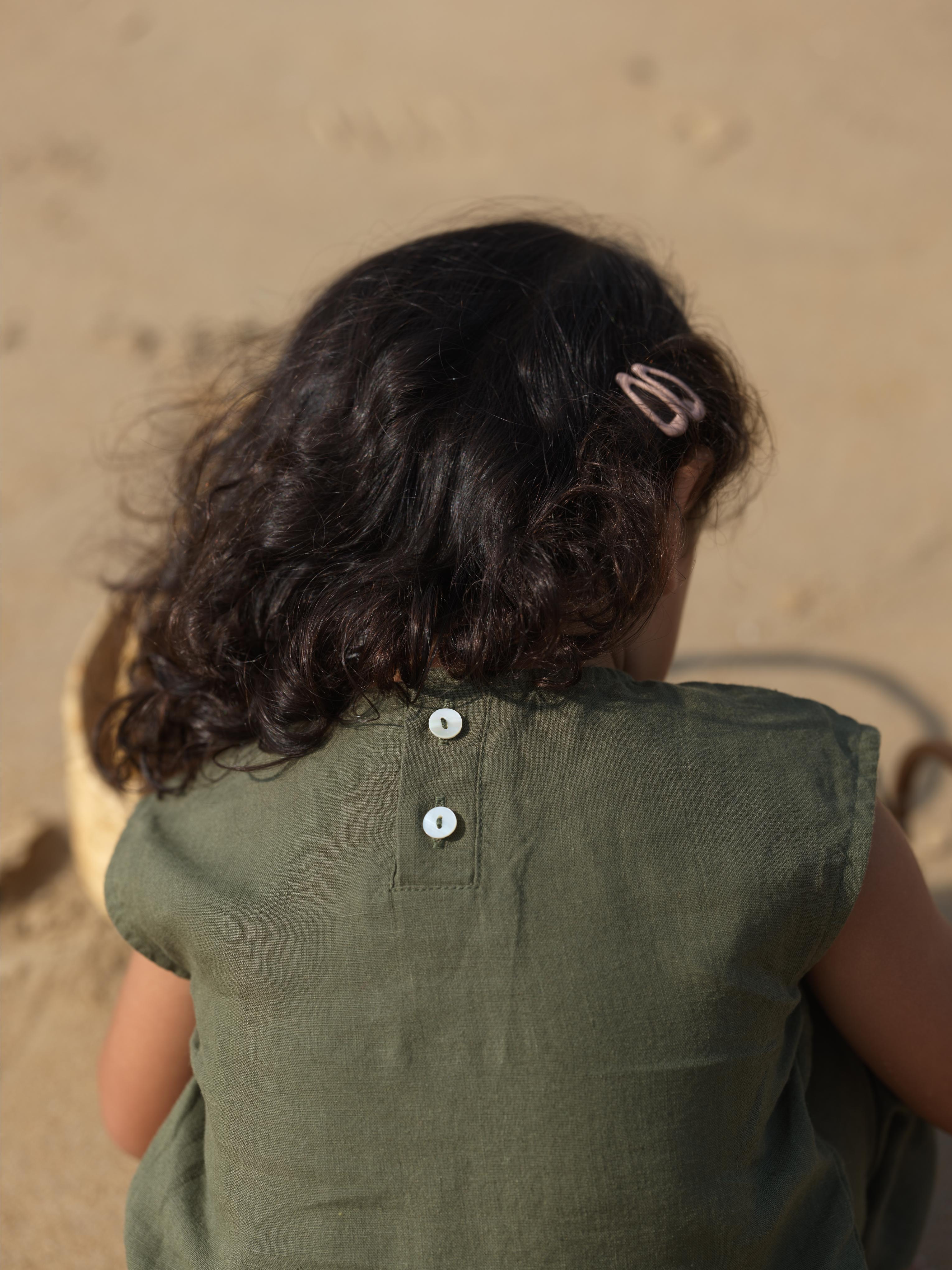 Girls Round Shoulder Co-Ord Set Crocodile Green