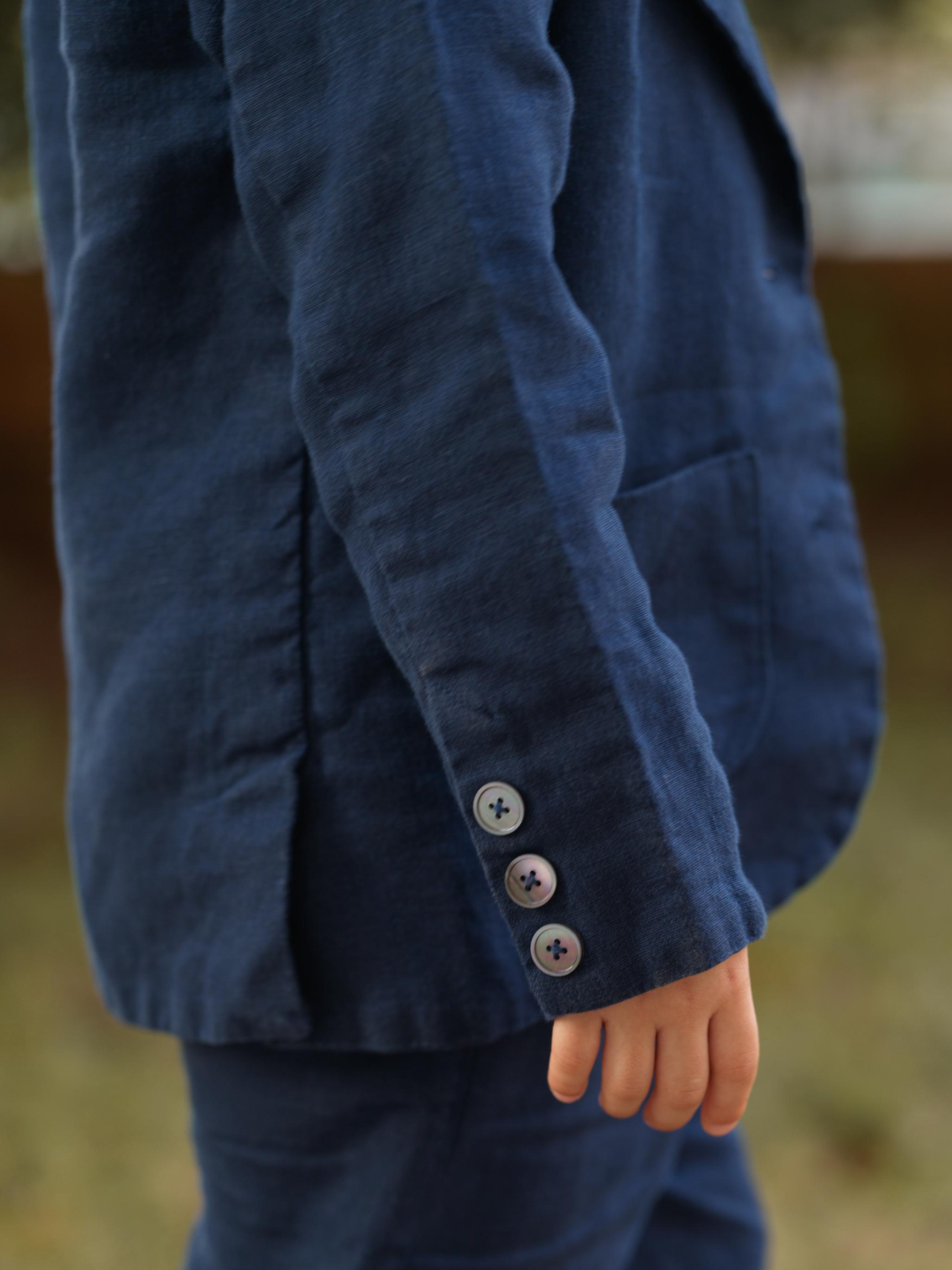 Boys 3-piece Blazer Set Navy Blue