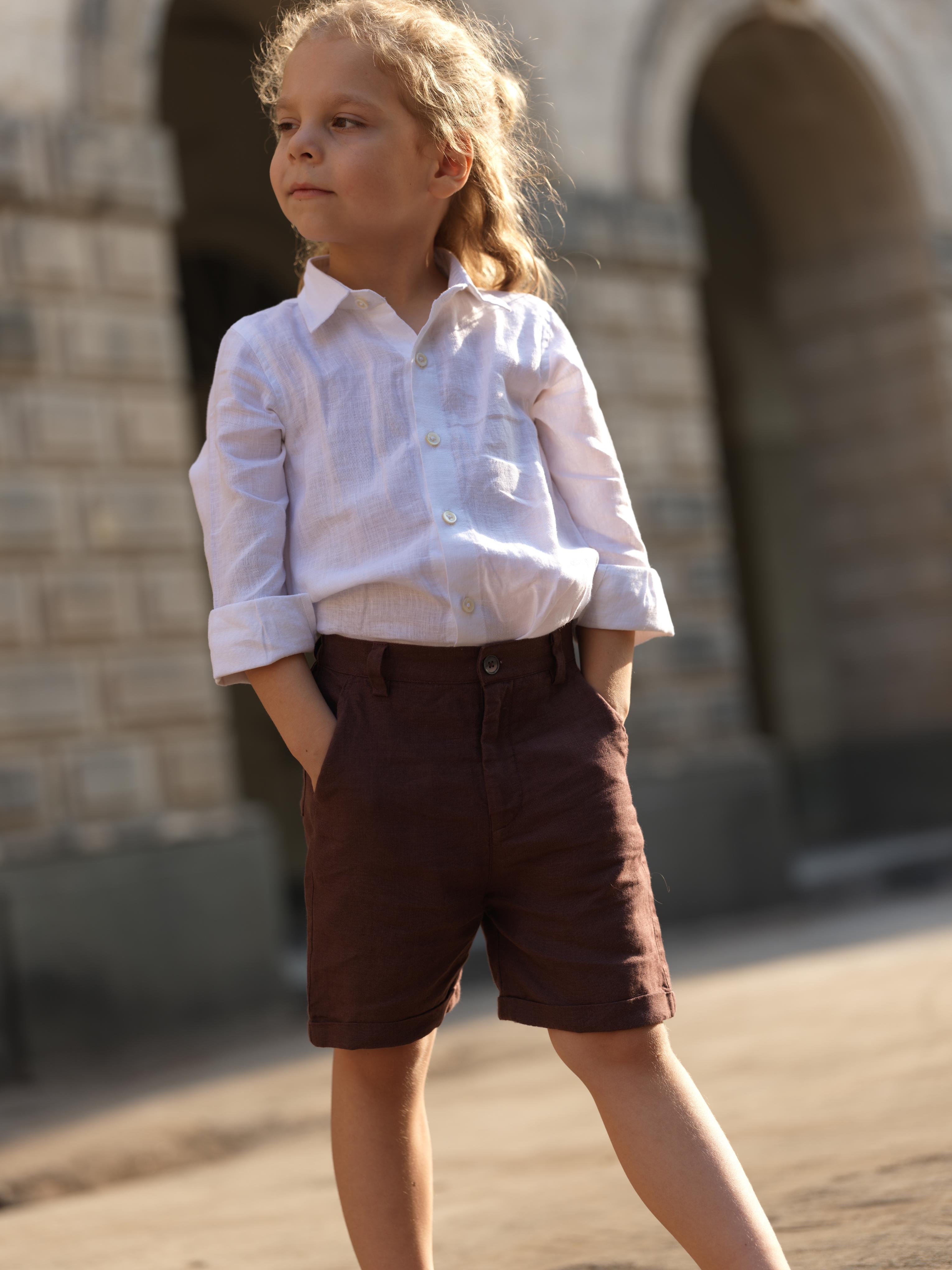 Boys Basic Shorts Wine