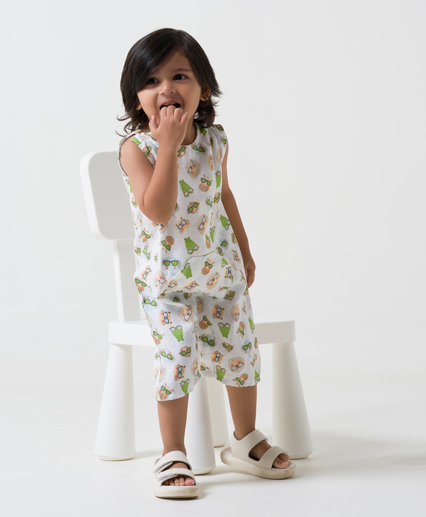 Printed Dangree Romper