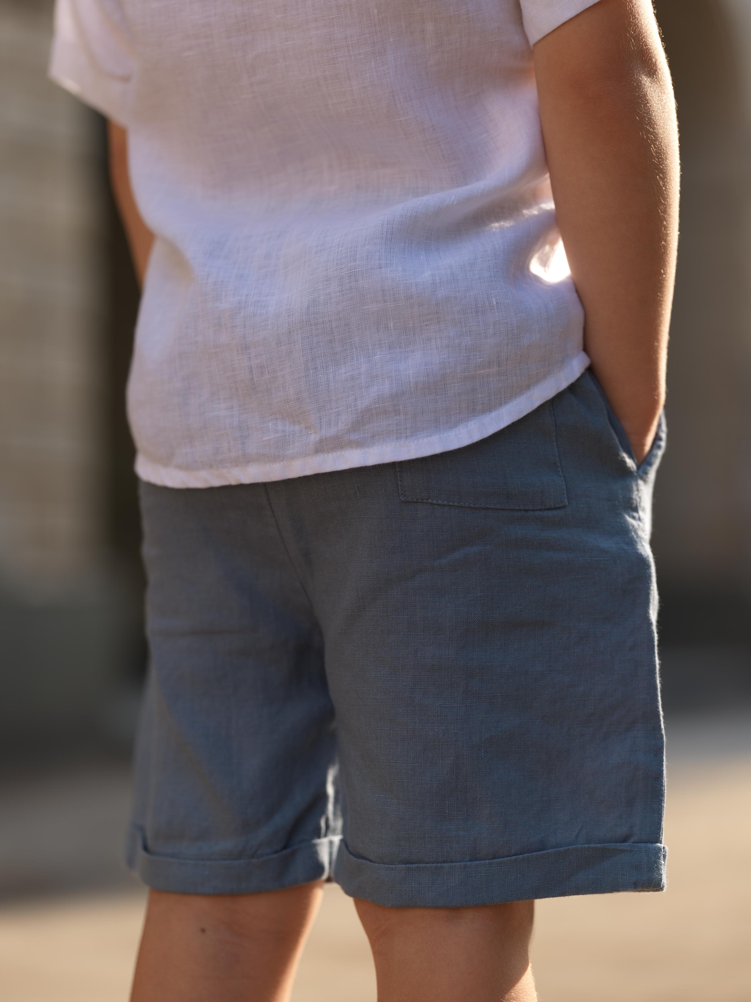 Boys Basic Shorts Airforce Blue