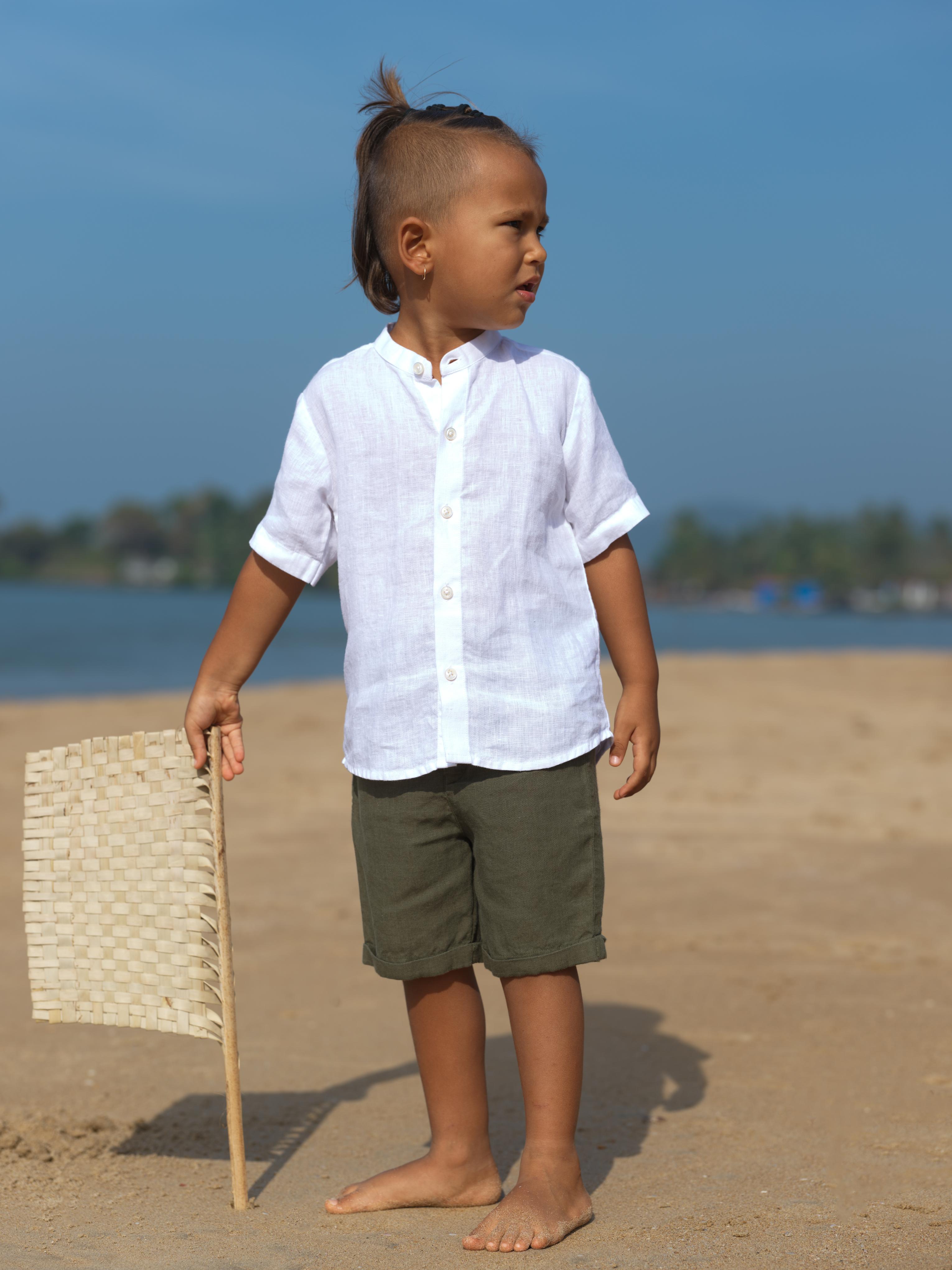 Boys Basic Shorts Crocodile Green