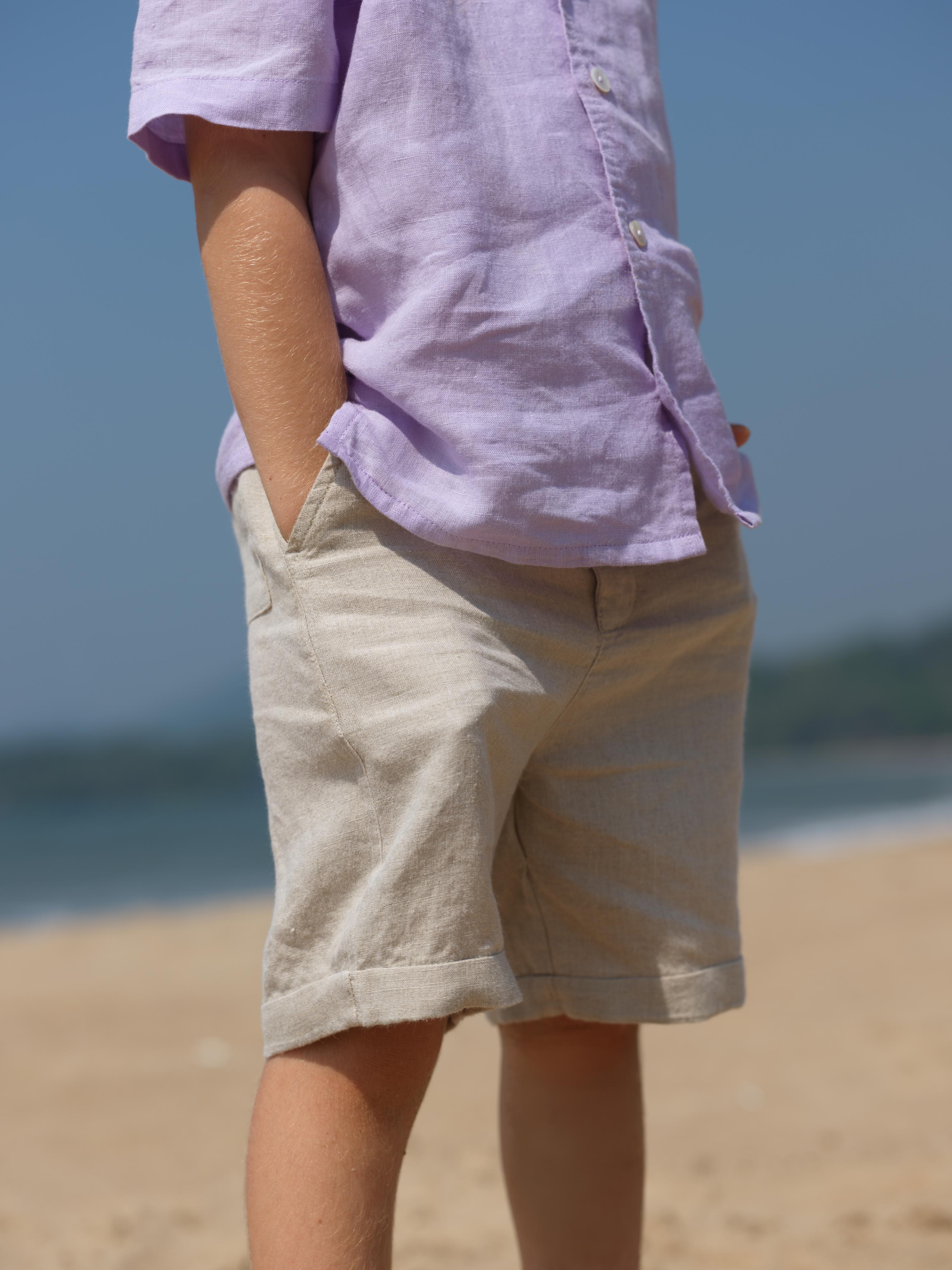 Boys Basic Shorts Natural
