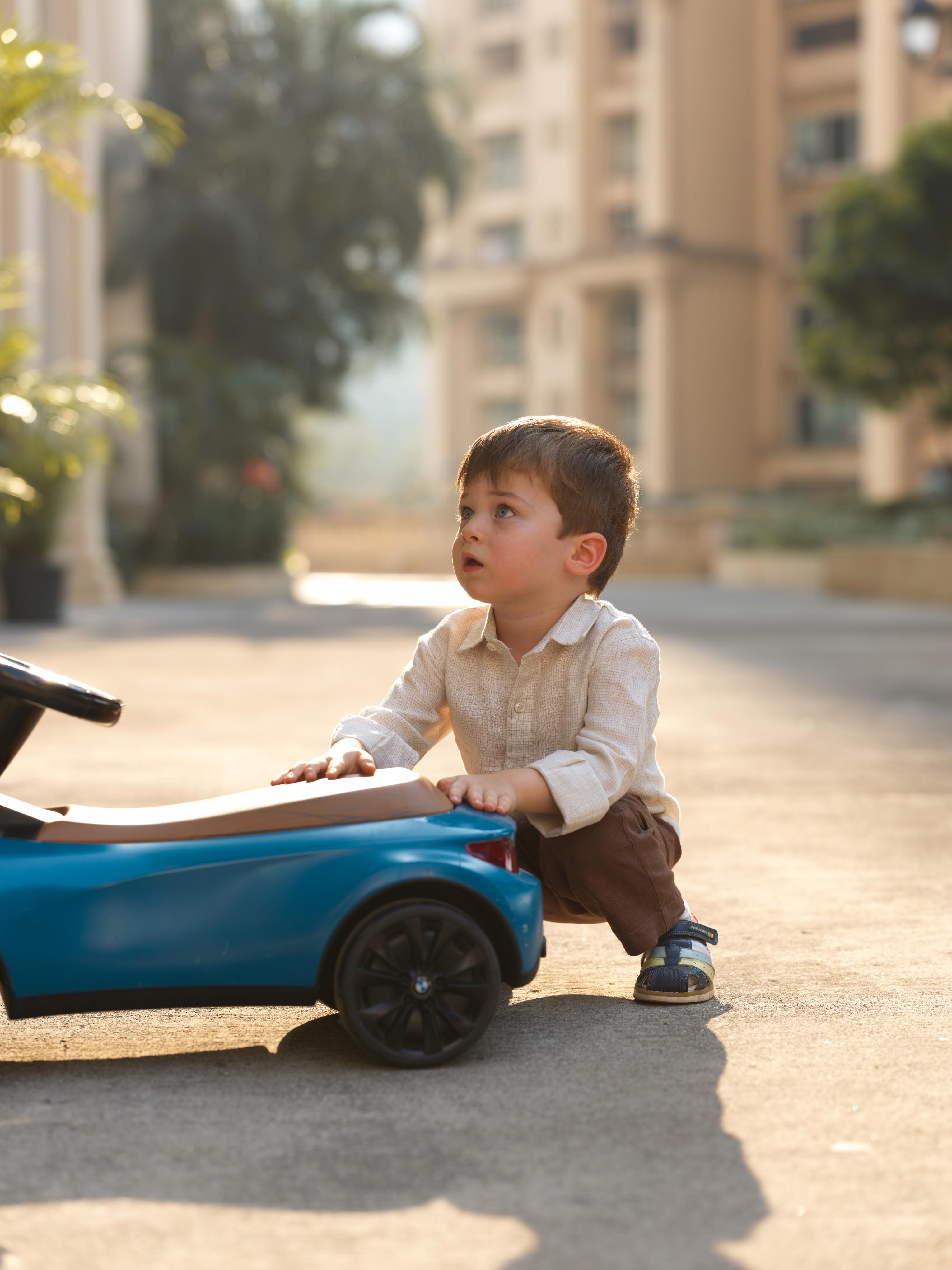 Boys Regular Collar Shirt Ivory Check