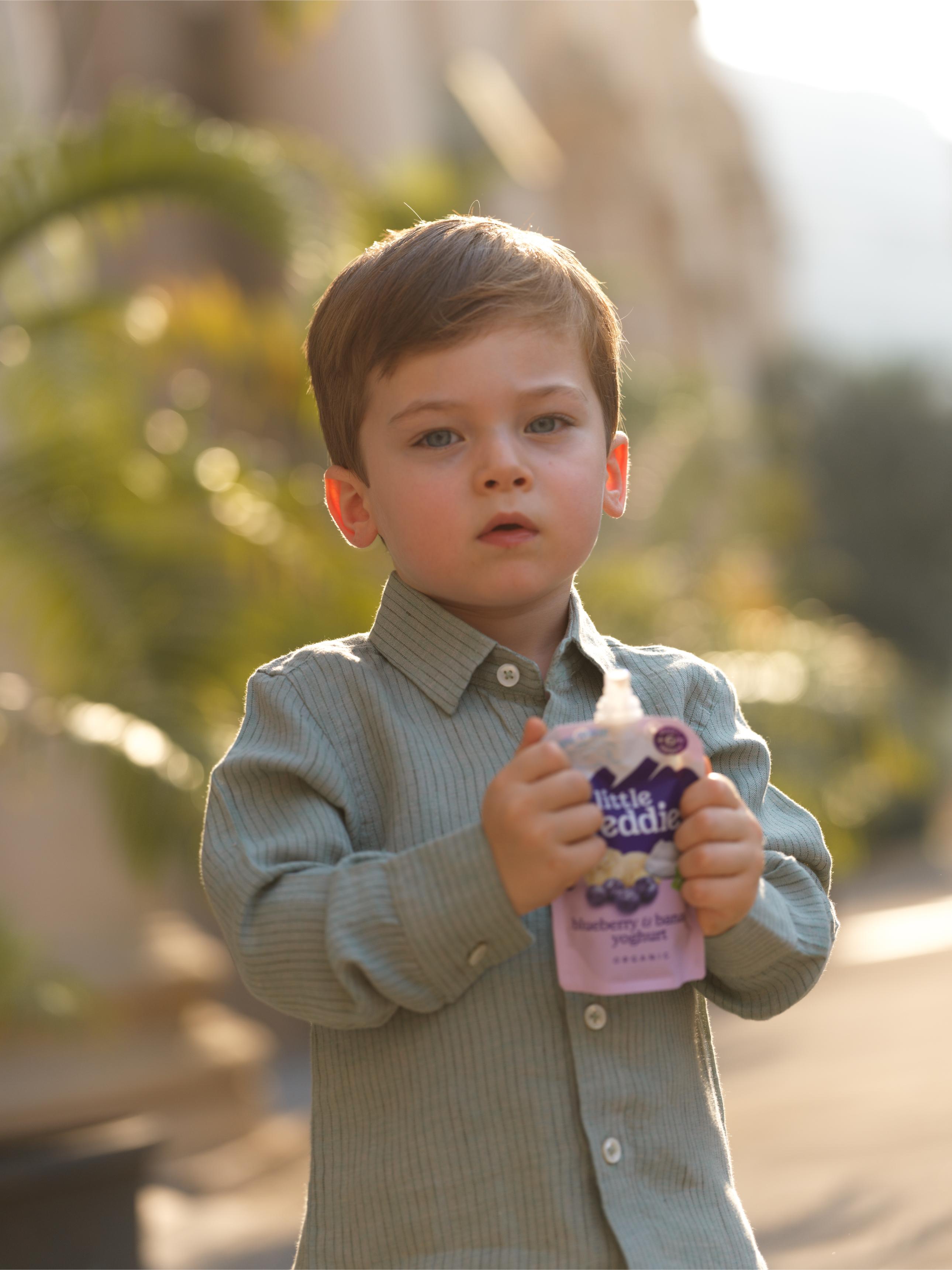 Boys Regular Collar Shirt Sage Hairline