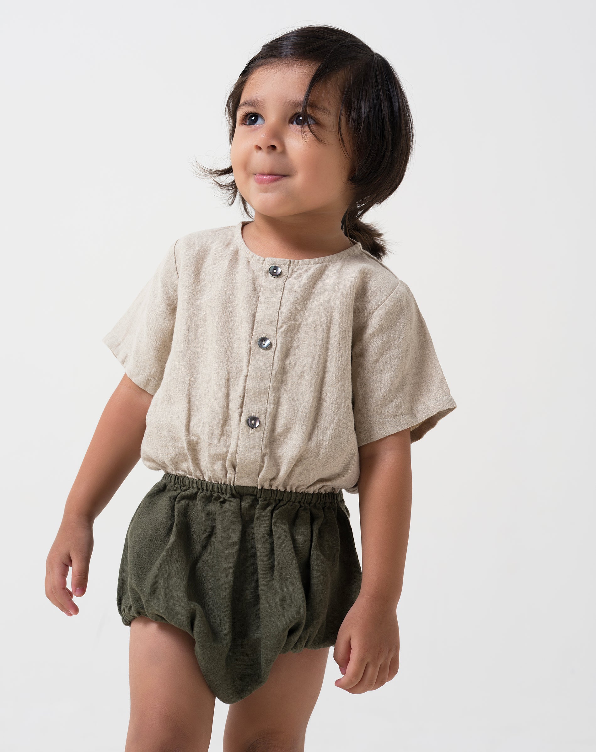 Bloom romper for Boy T-NauralB-Crocodile green