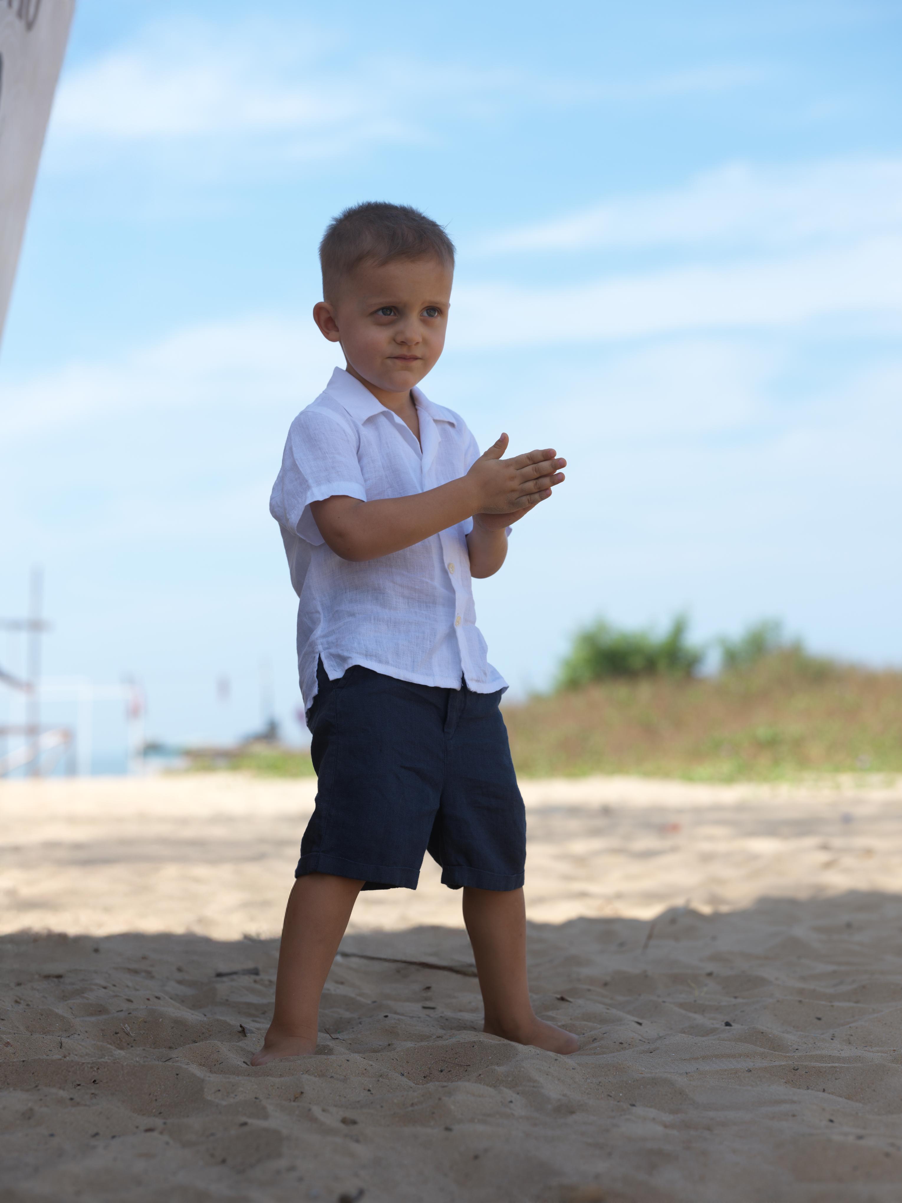 Boys Basic Shorts Navy Blue