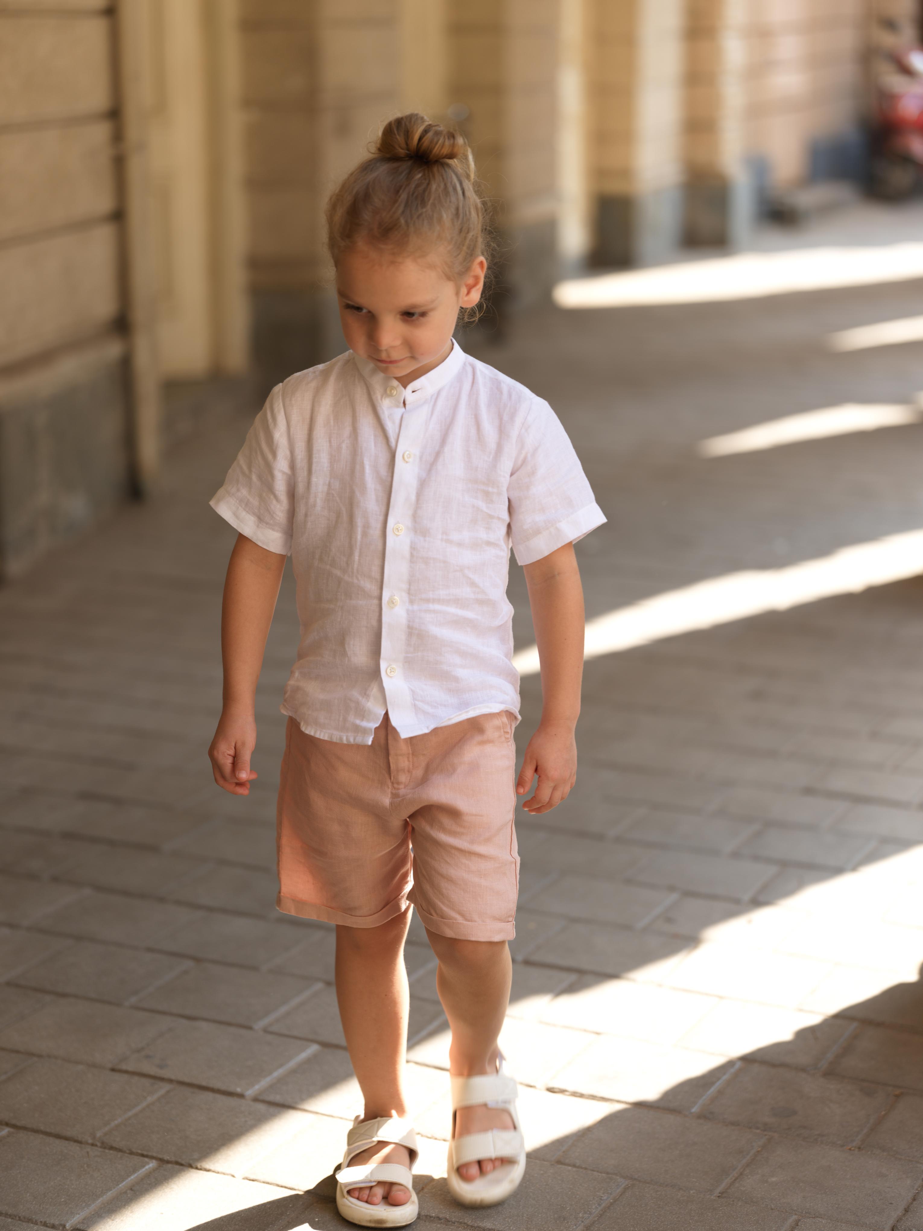 Boys Basic Shorts Flamingo