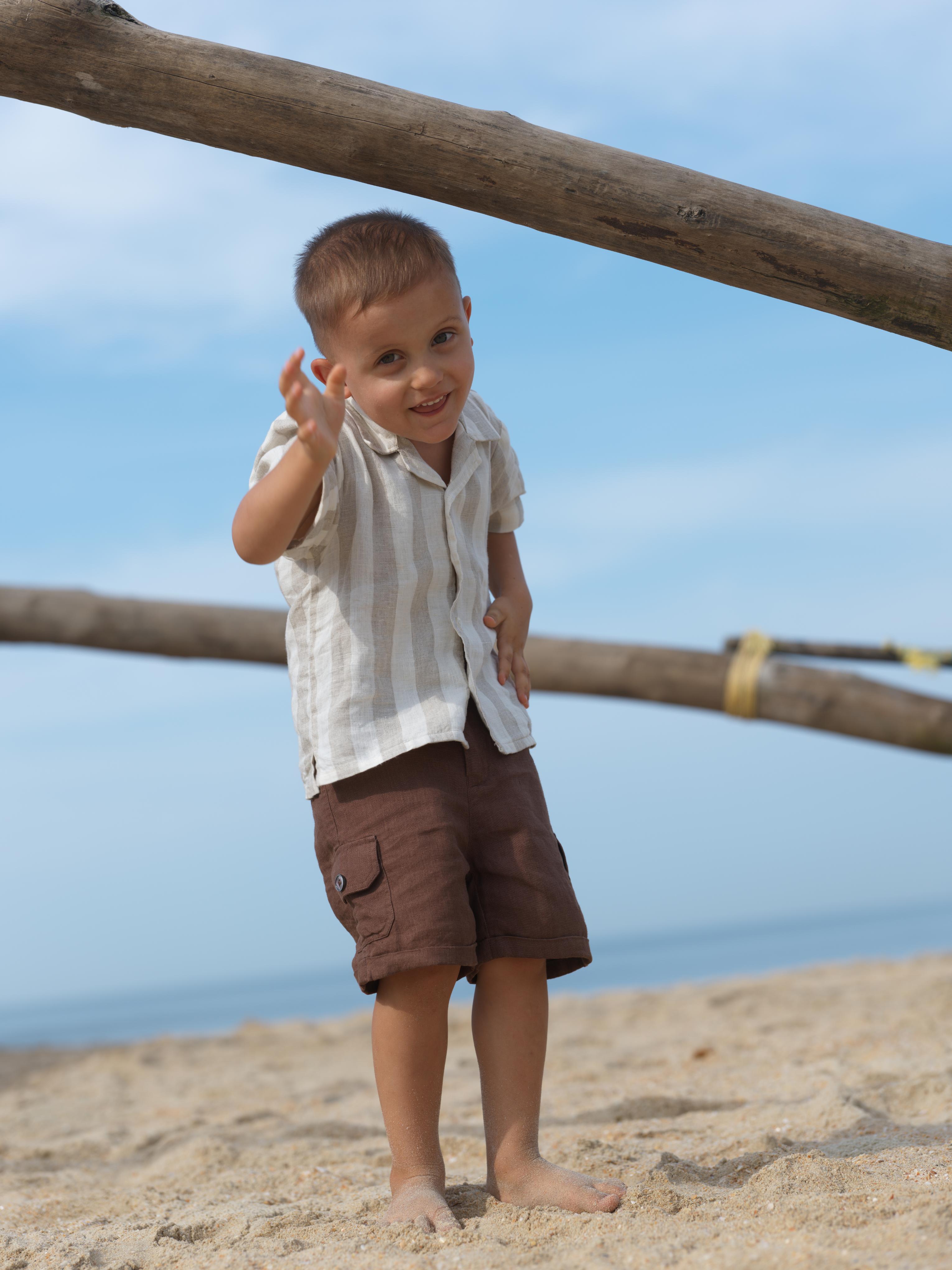 Boys Cargo Shorts Walnut