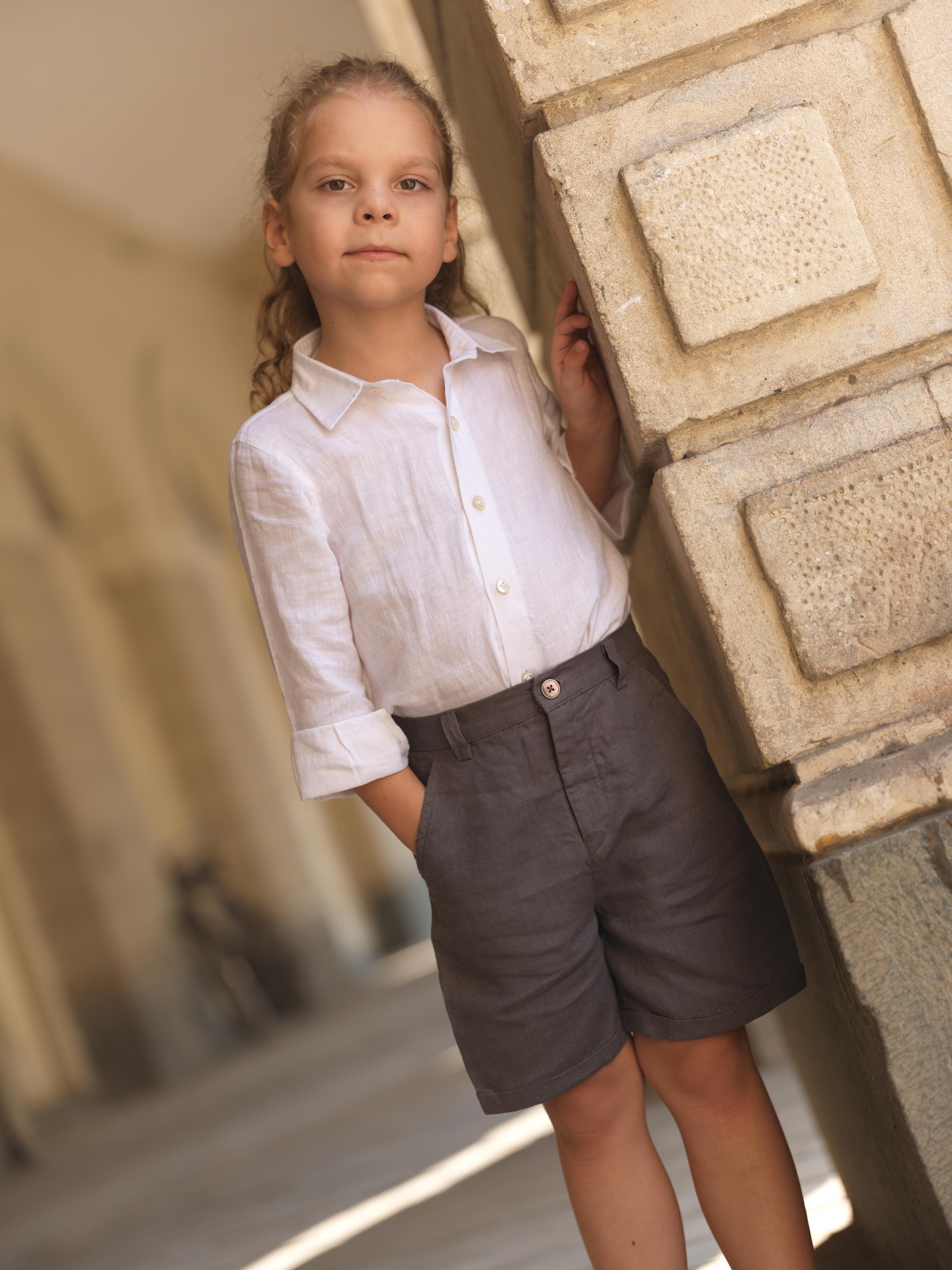 Boys Basic Shorts Stone Grey