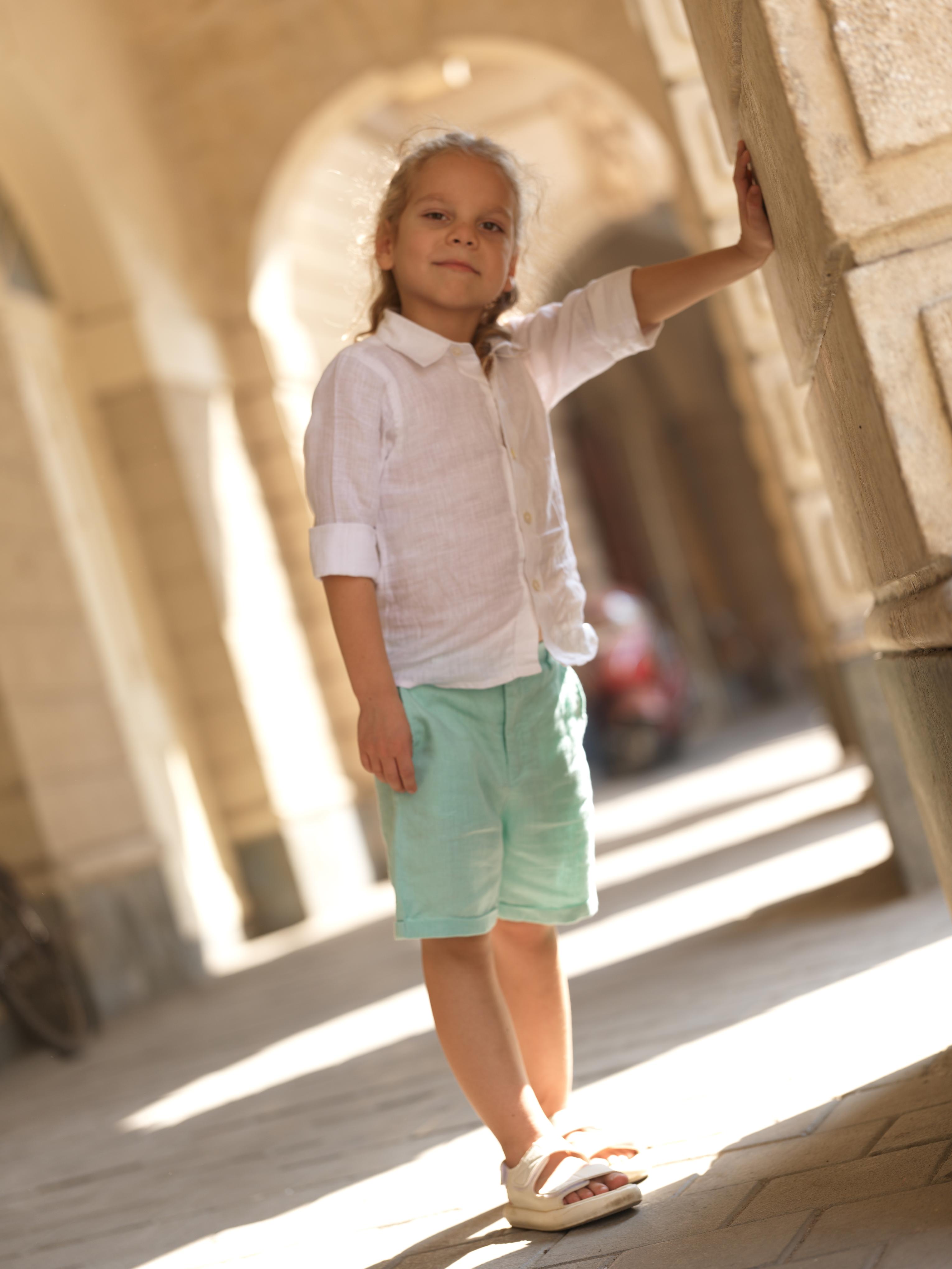 Boys Basic Shorts Celestial Green