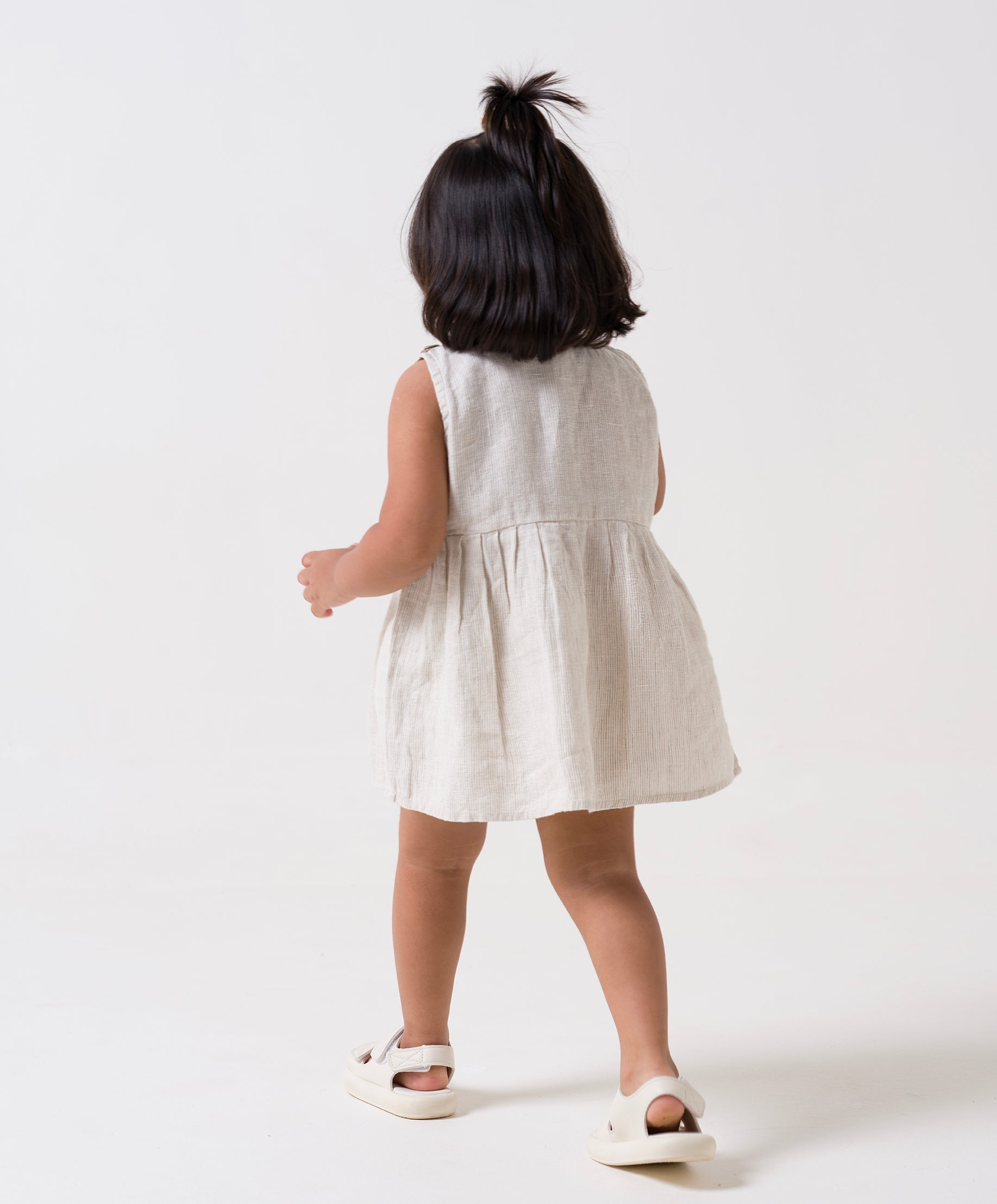 Pleated Collar Frock TD2 Collar Pleat - Desert Sand