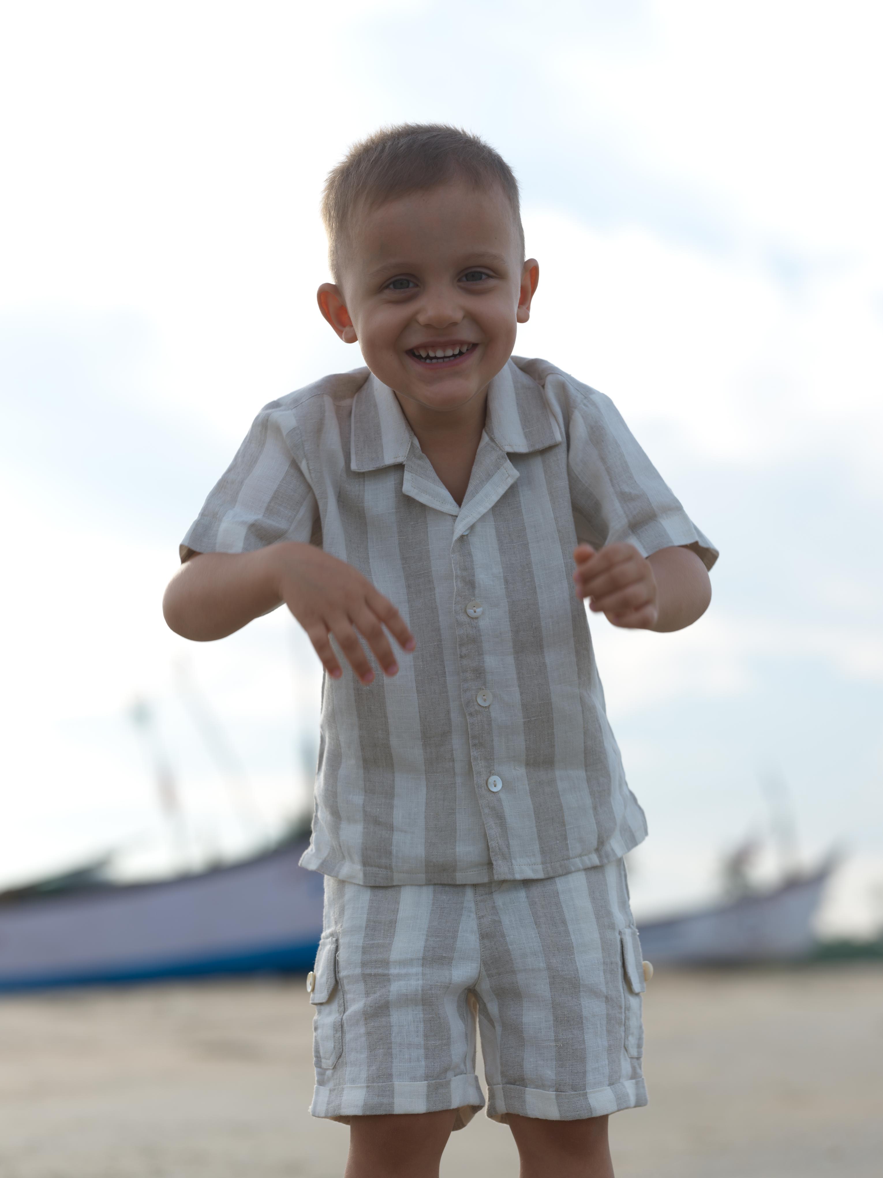 Boys Cargo Shorts Beige