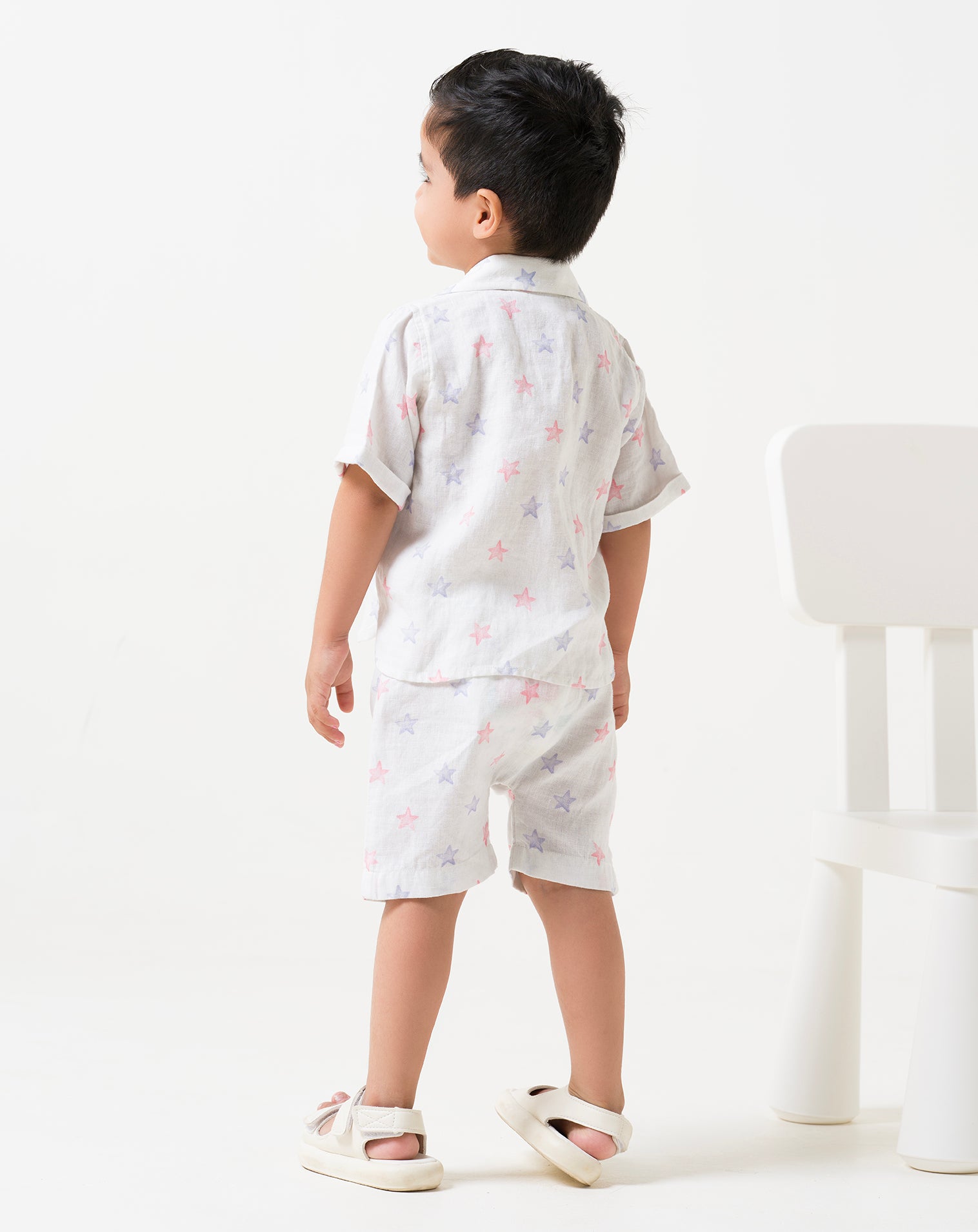 Printed Cuban Collar Co-Ord Set