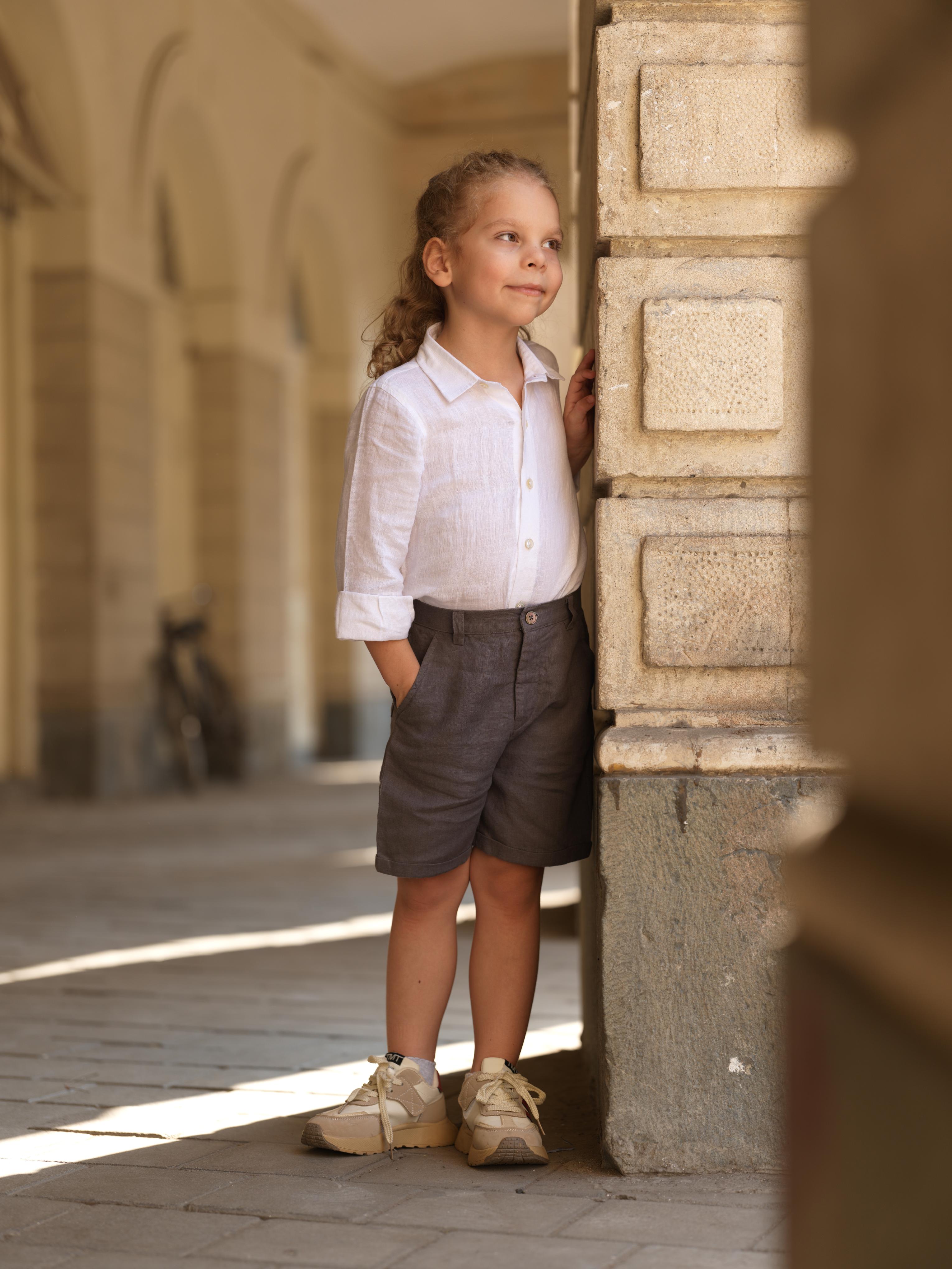 Boys Basic Shorts Stone Grey