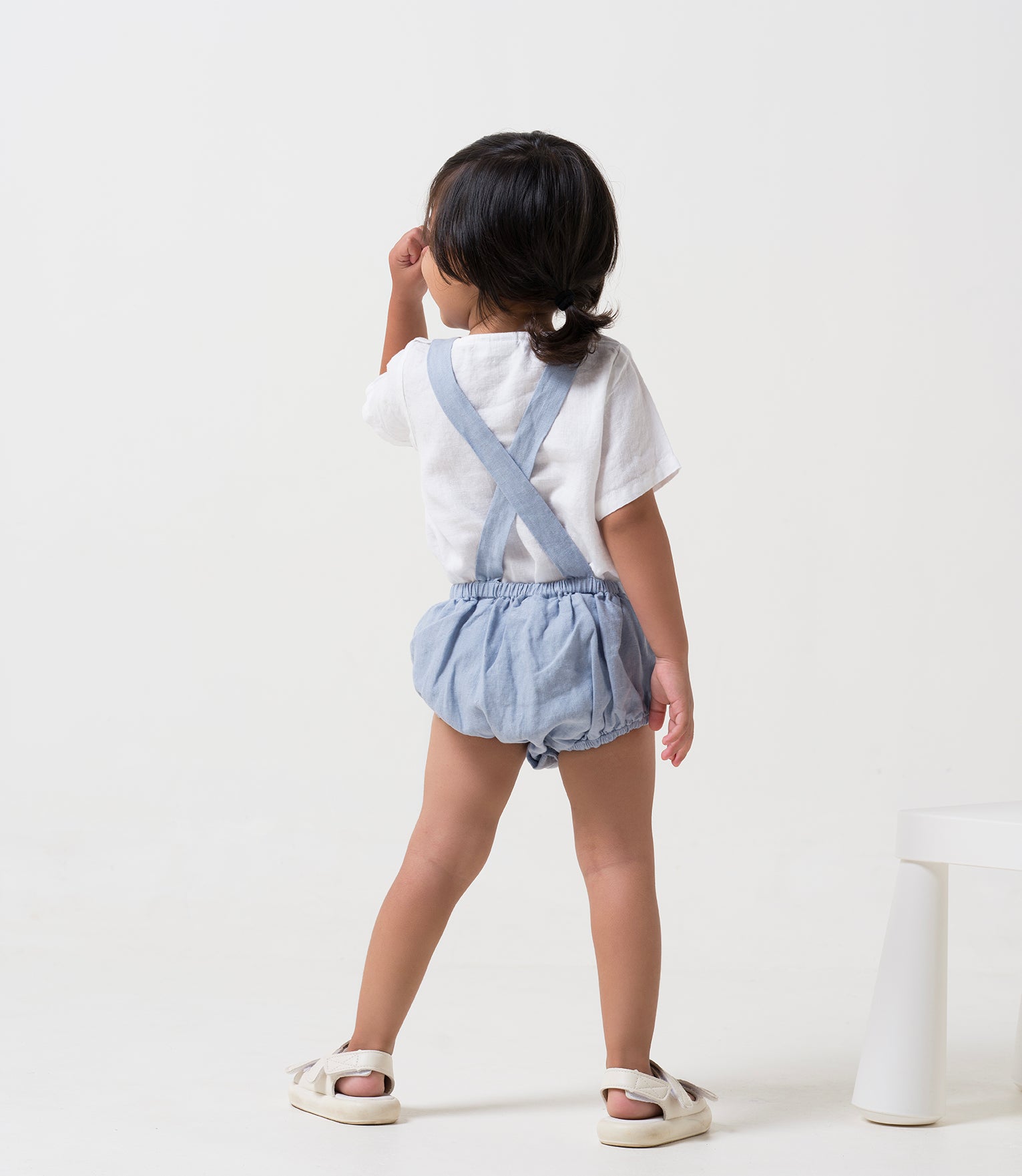 All Over Baby Romper Pacific Blue