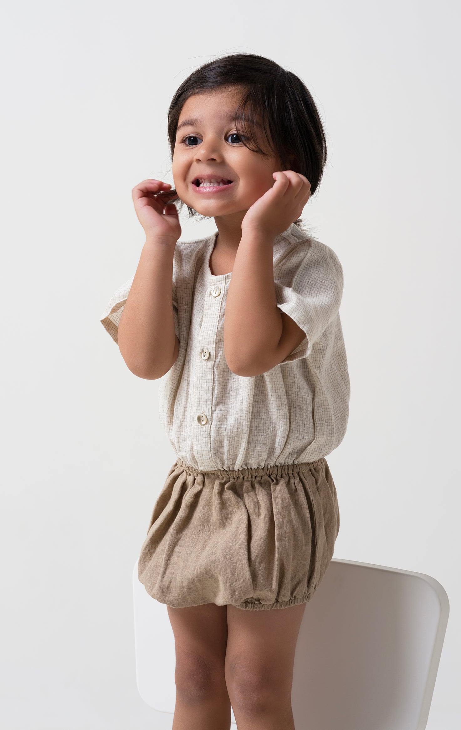 Bloom romper for Boy T-TD1 - B- Desert Sand