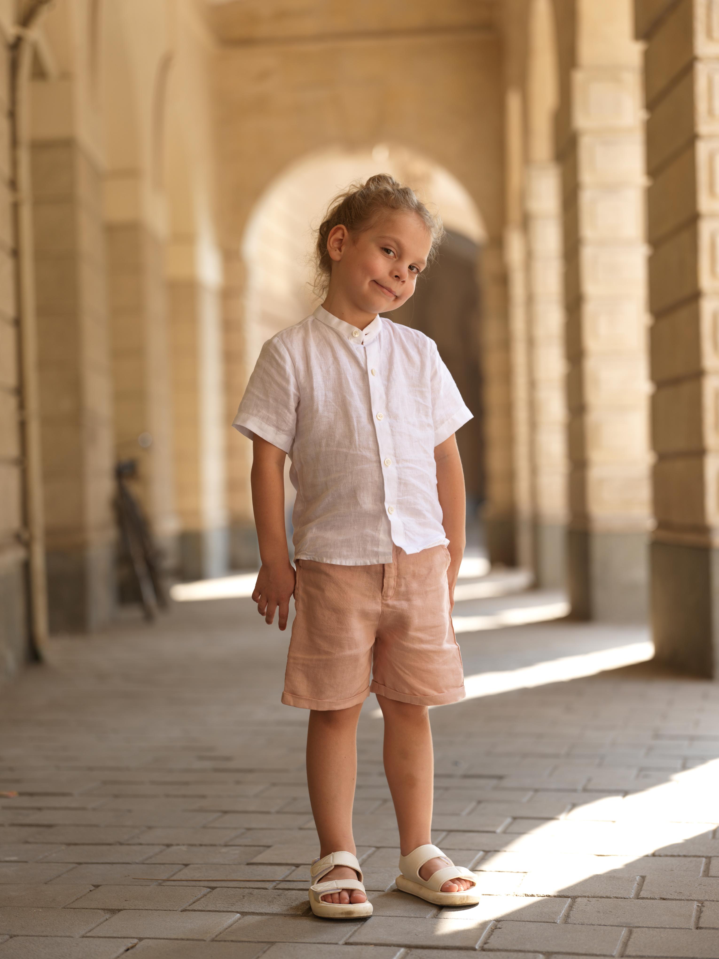 Boys Basic Shorts Flamingo