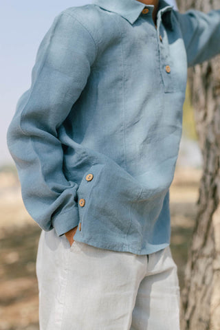 Front Dart Shirt - Chi Linen