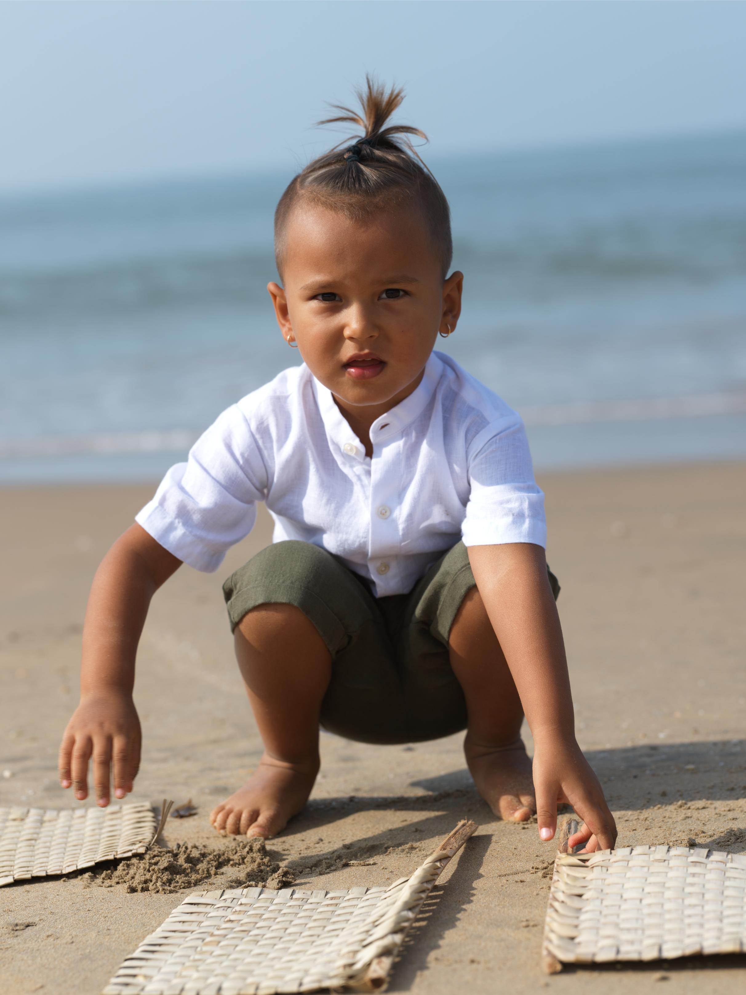 Boys Basic Shorts Crocodile Green