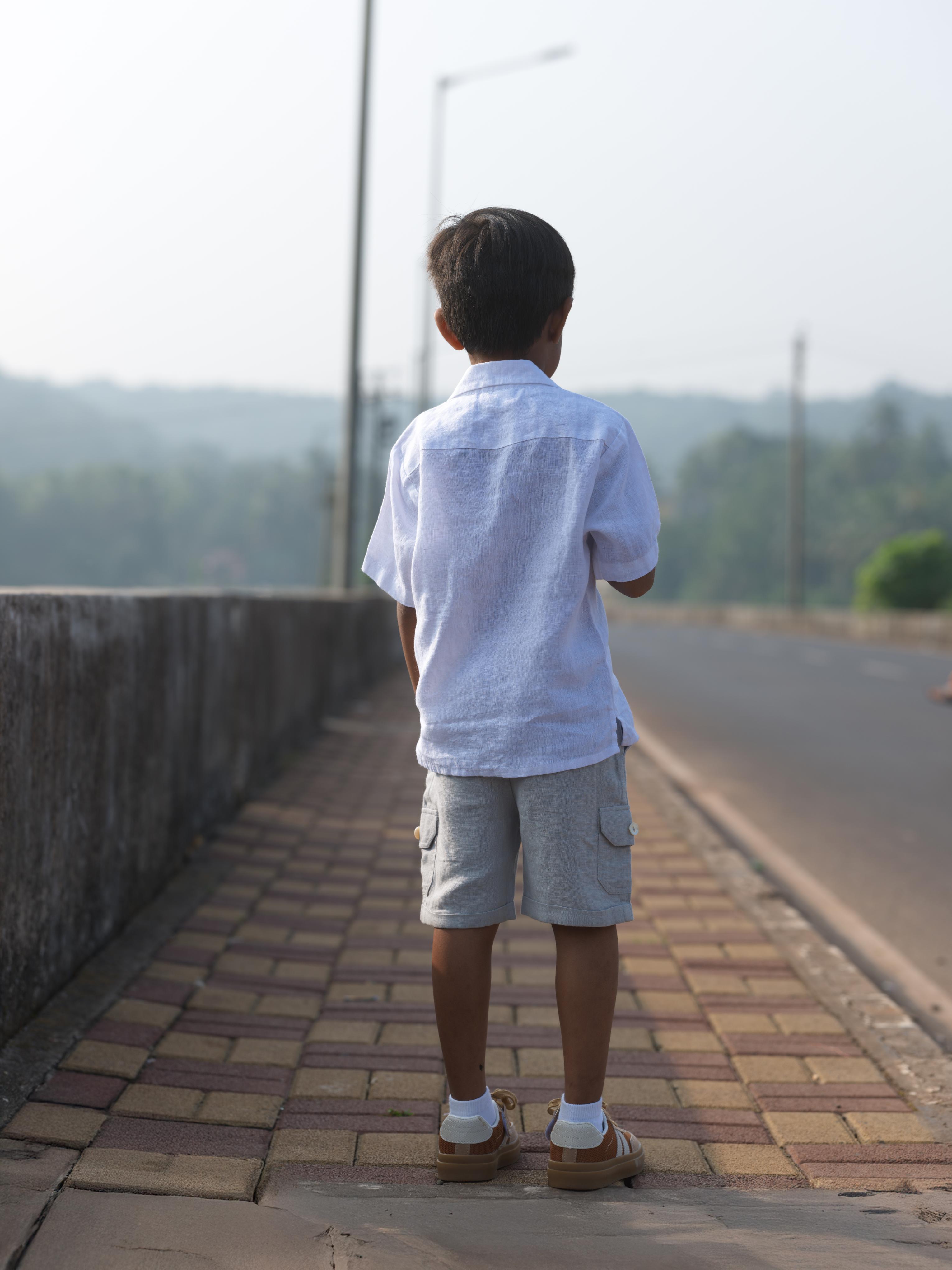 Boys Cargo Shorts Cloud Grey
