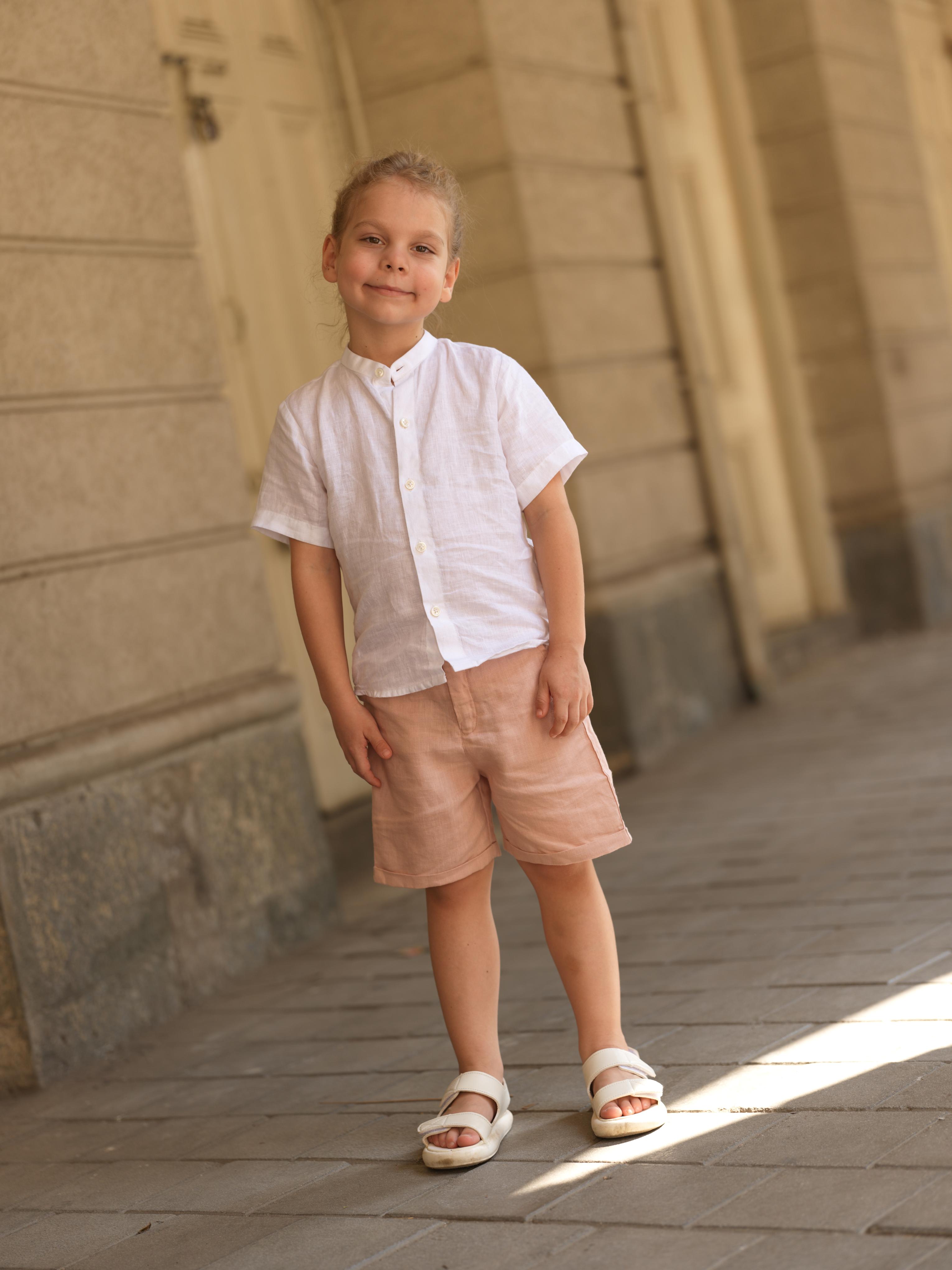 Boys Basic Shorts Flamingo