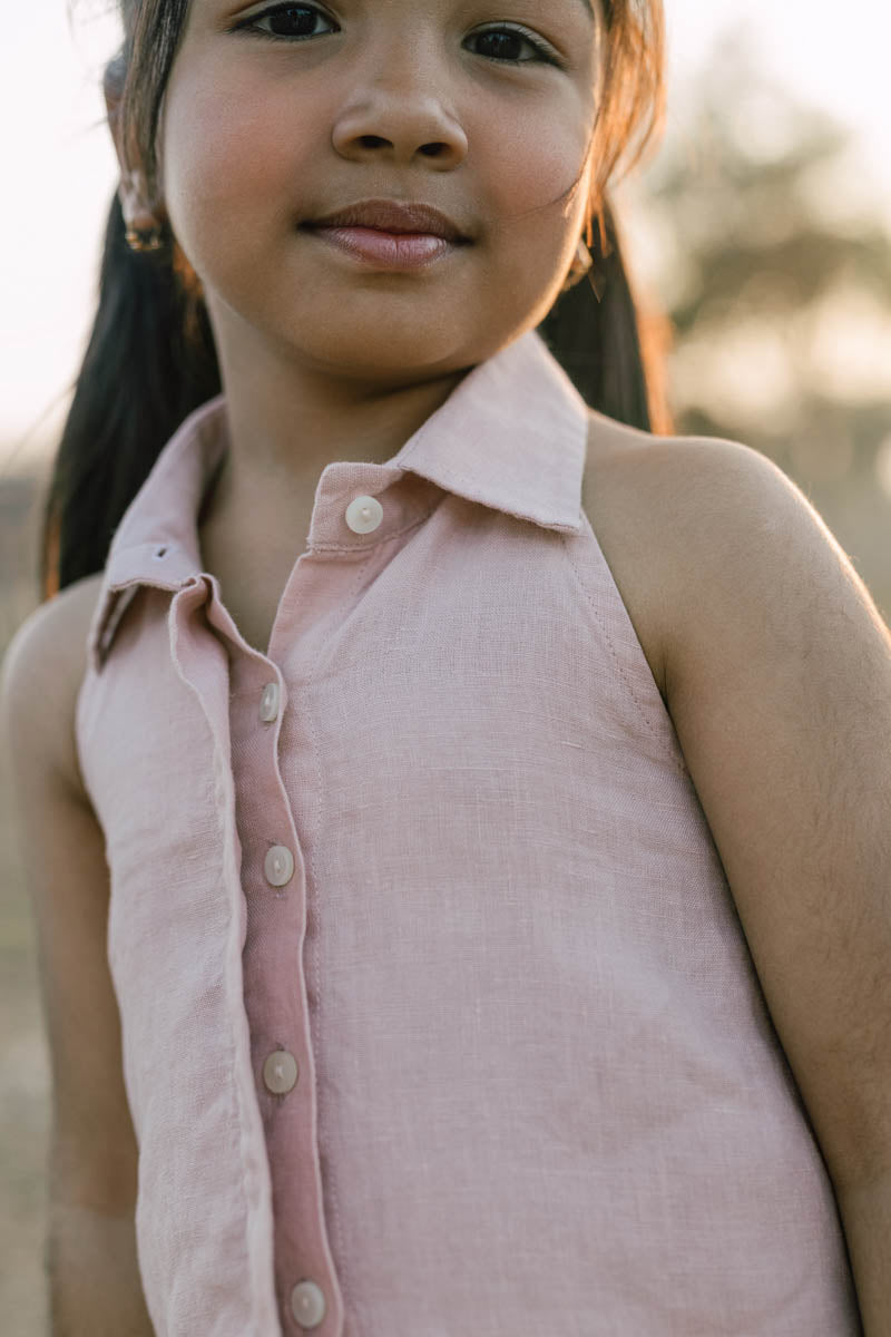 Halter Neck Top - Chi Linen