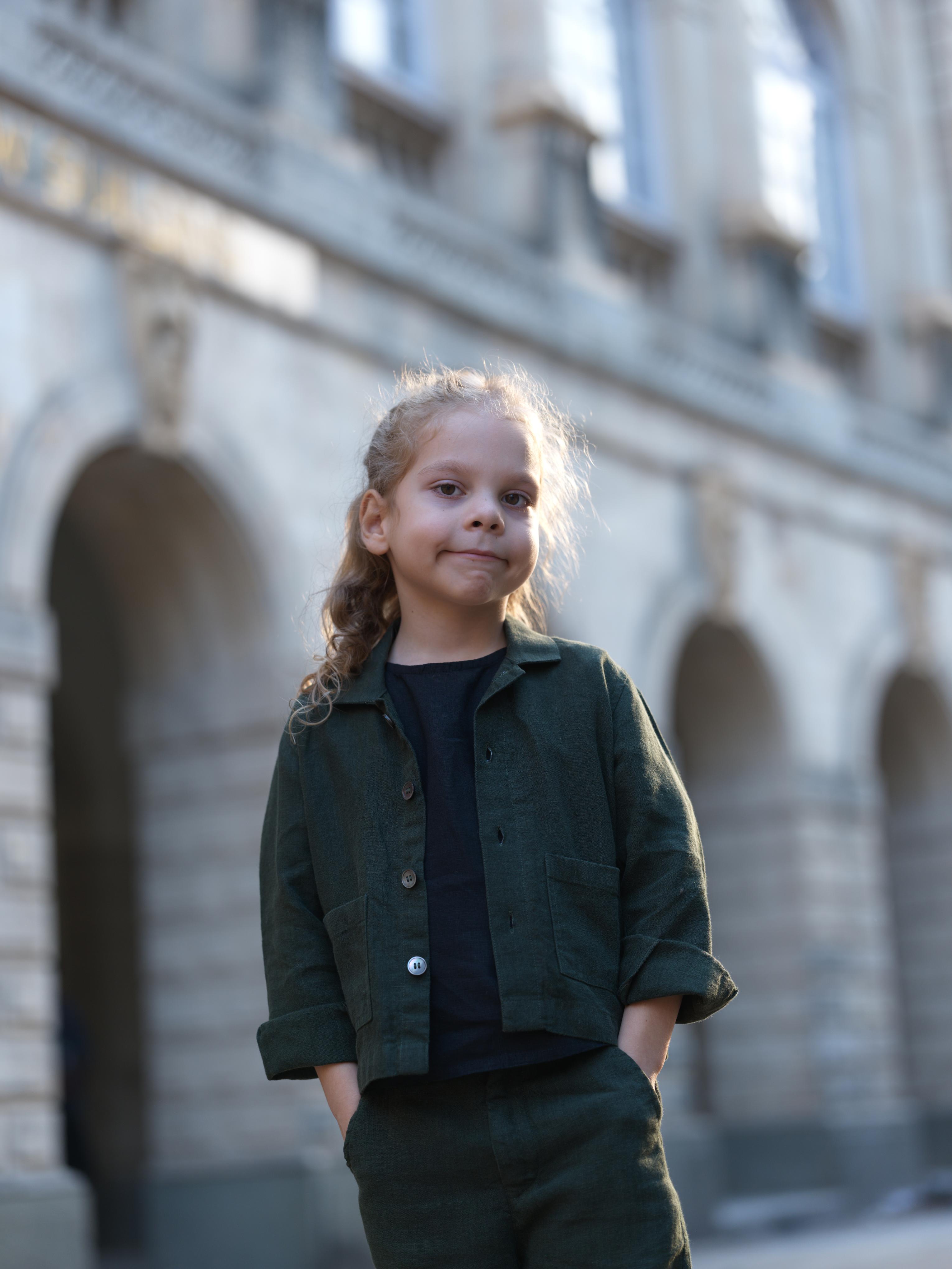 Boys Shacket Co-Ord Set Crocodile Green