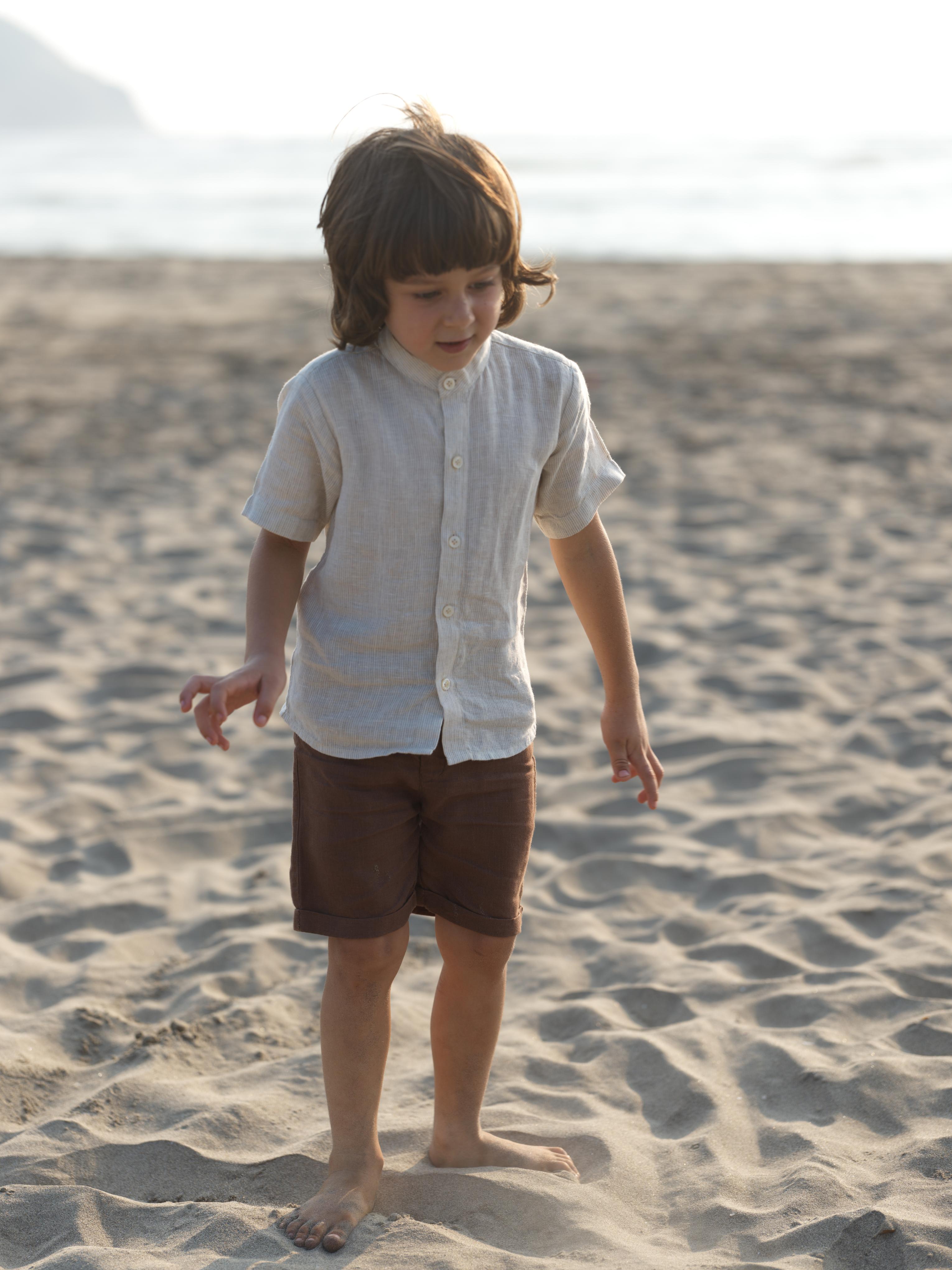 Boys Basic Shorts Walnut