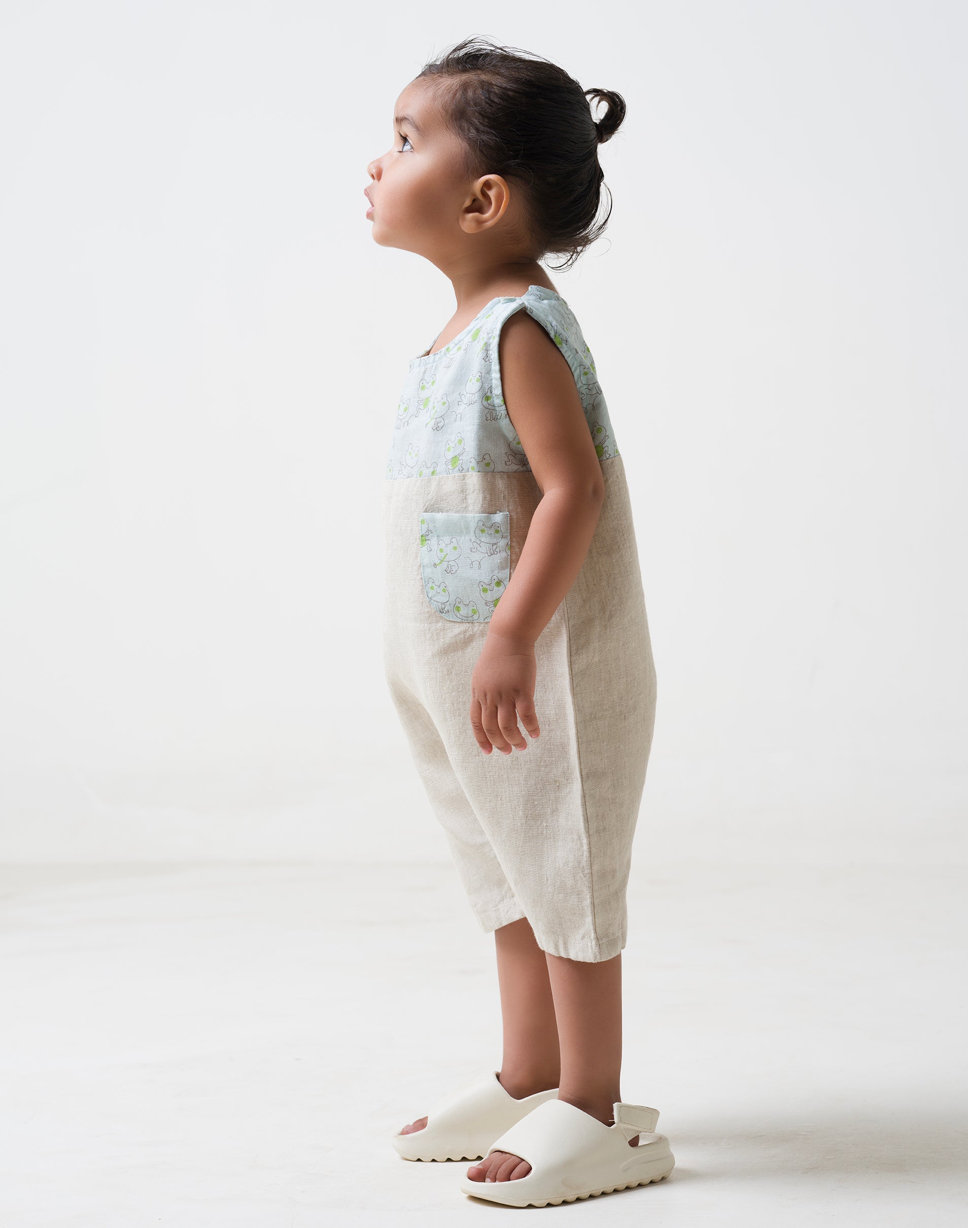 Printed Yoke 2 Colour Romper