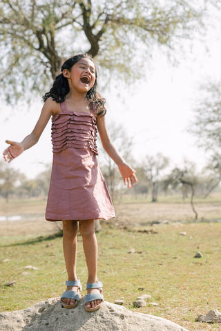 Frill Yoke Frock - Chi Linen