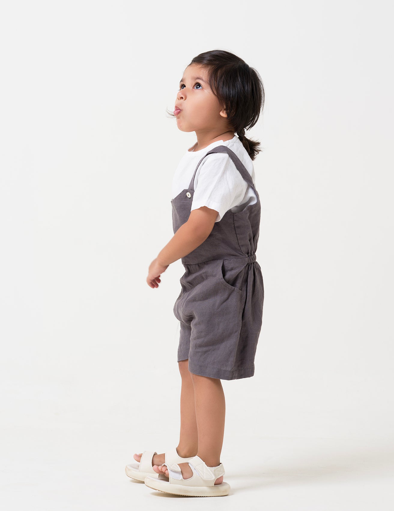 Dangree with Shirt for Boys Dangree - Stone Grey & Shirt - White