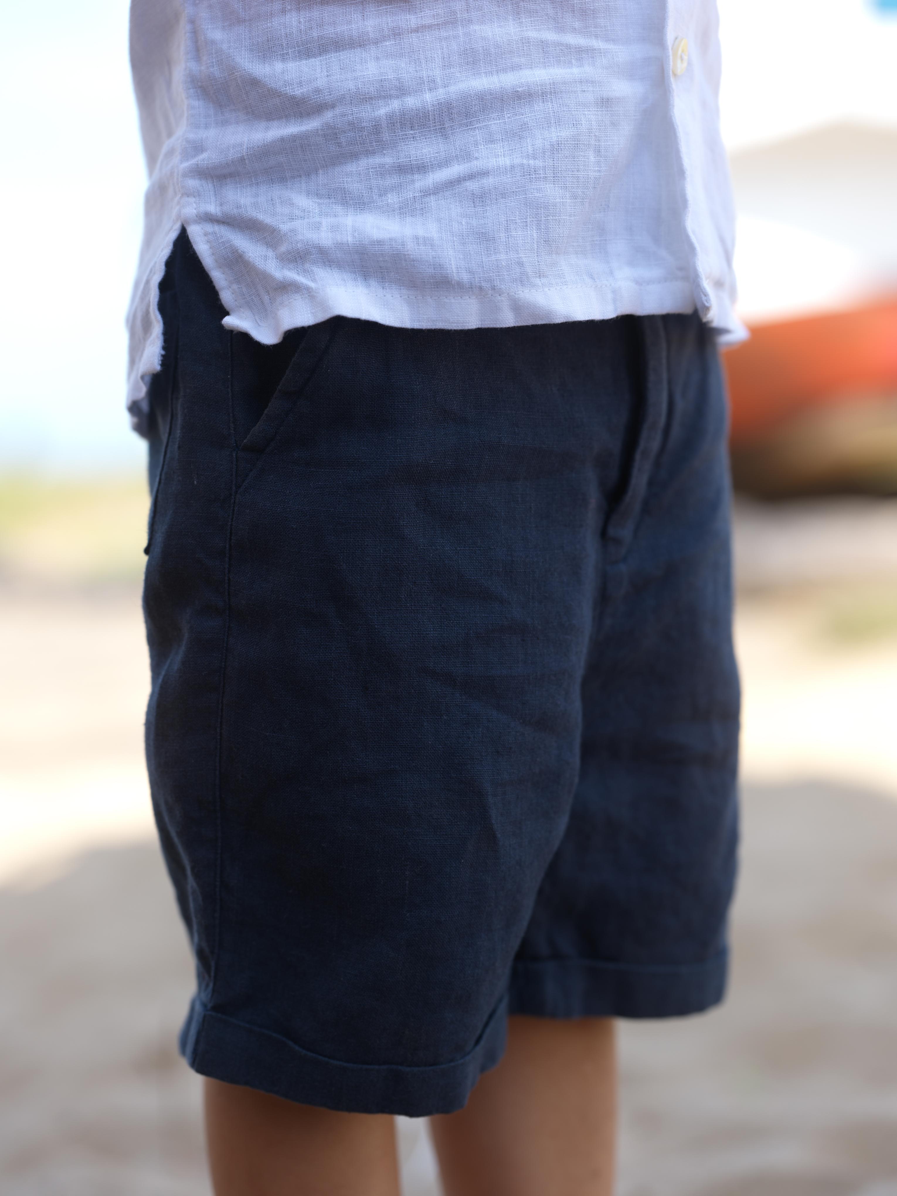 Boys Cuban Collar Shirt White