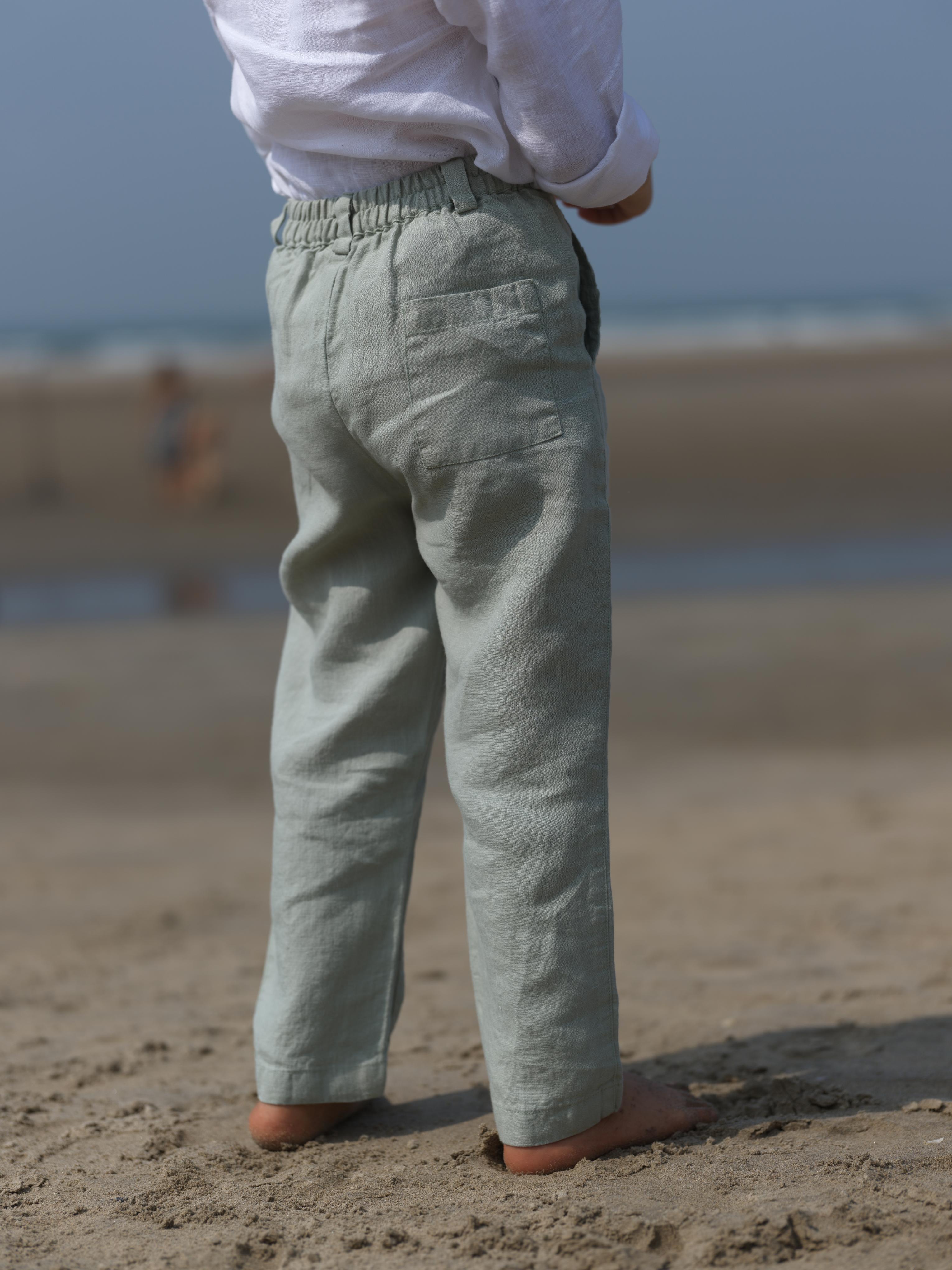 Boys Trousers Mint Green