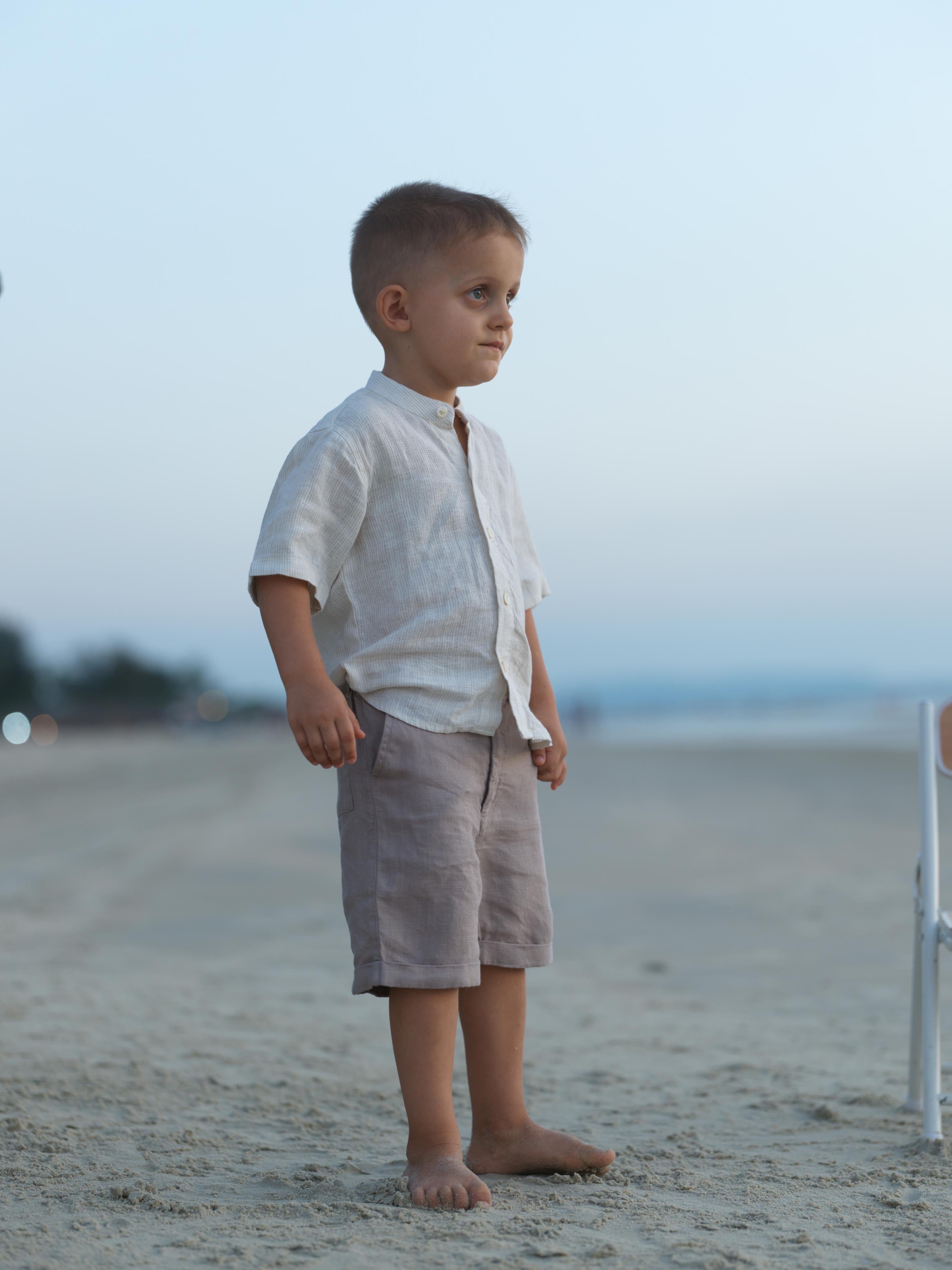 Boys Basic Shorts Almond Beige