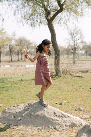 Frill Yoke Frock - Chi Linen