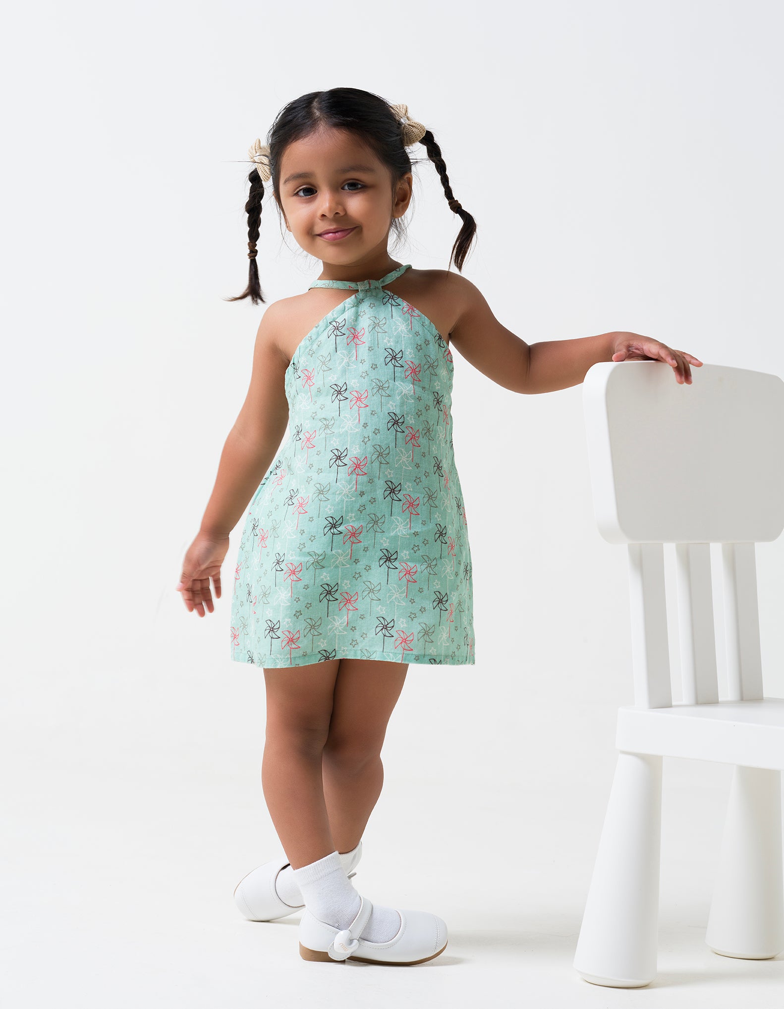 Printed Halterneck Dress