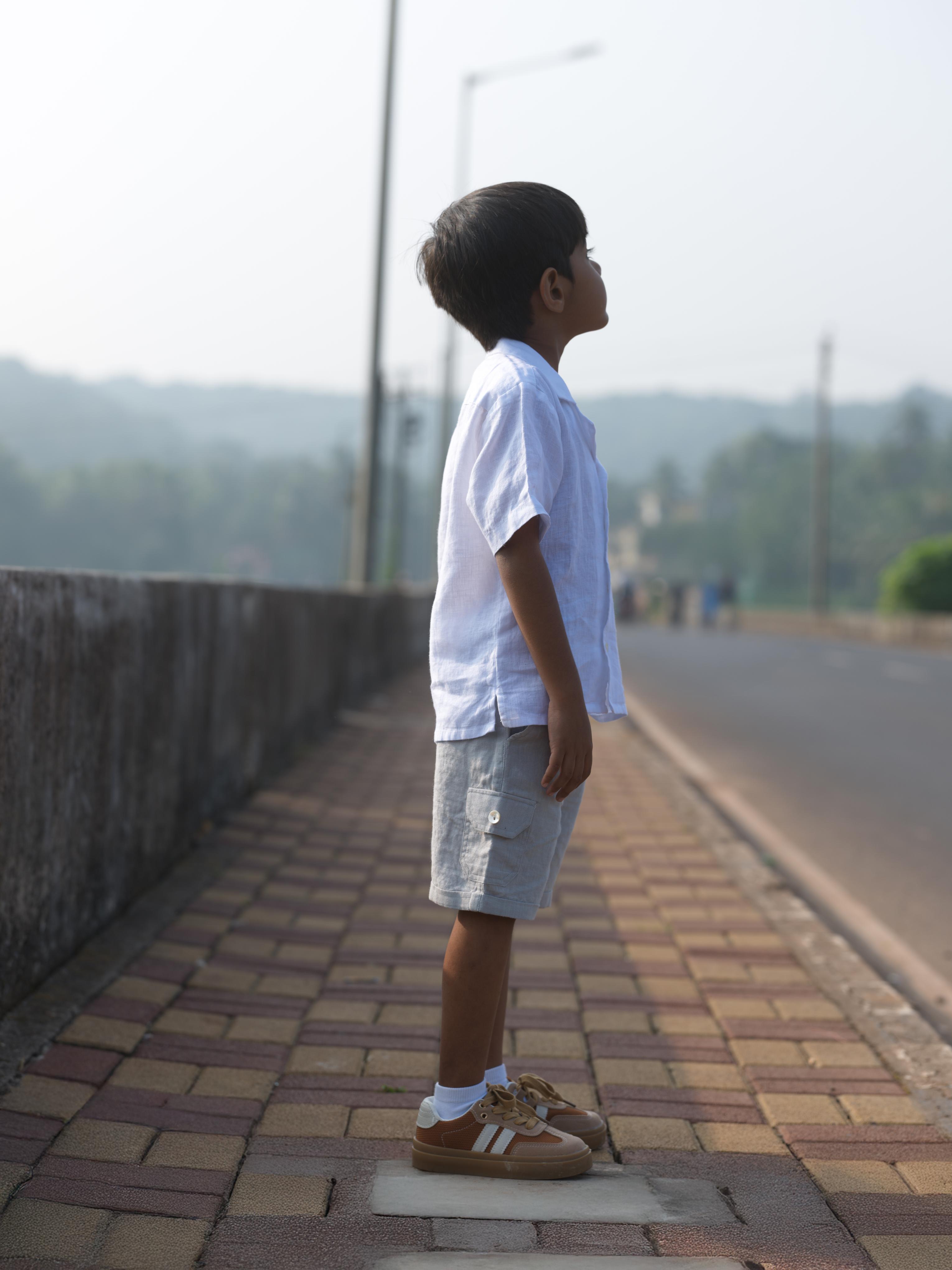Boys Cargo Shorts Cloud Grey