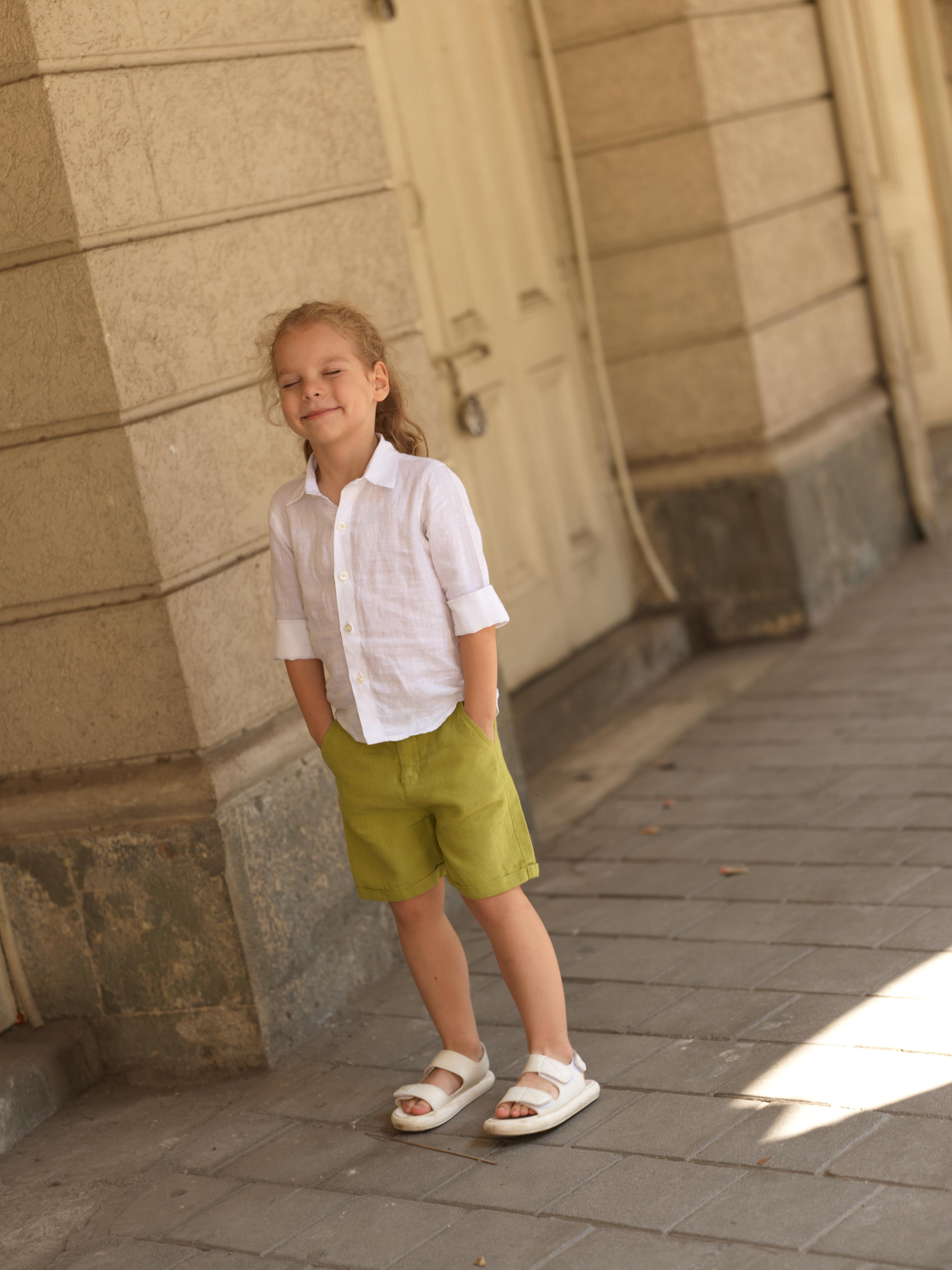 Boys Basic Shorts Kiwi Green