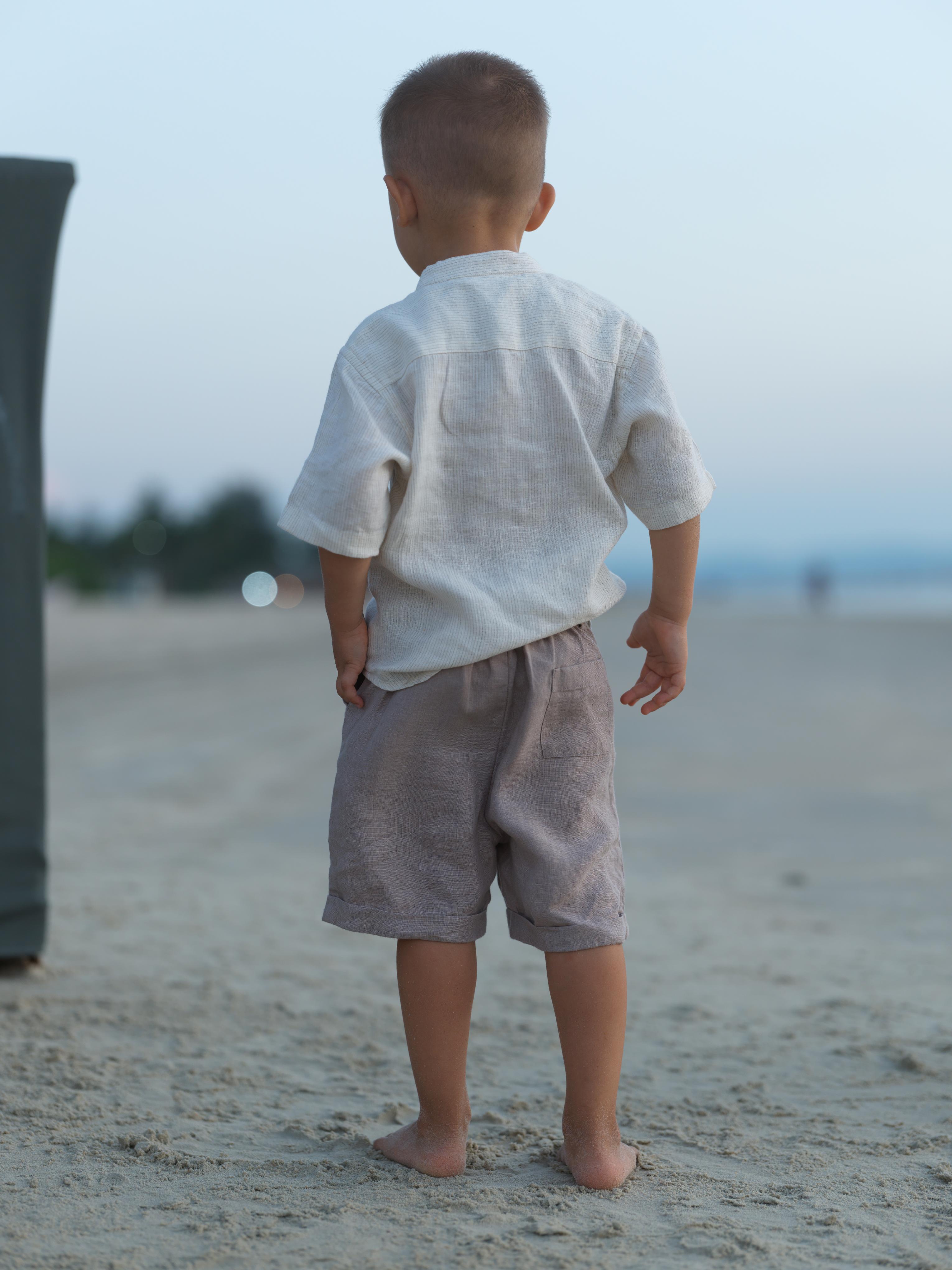 Boys Basic Shorts Almond Beige