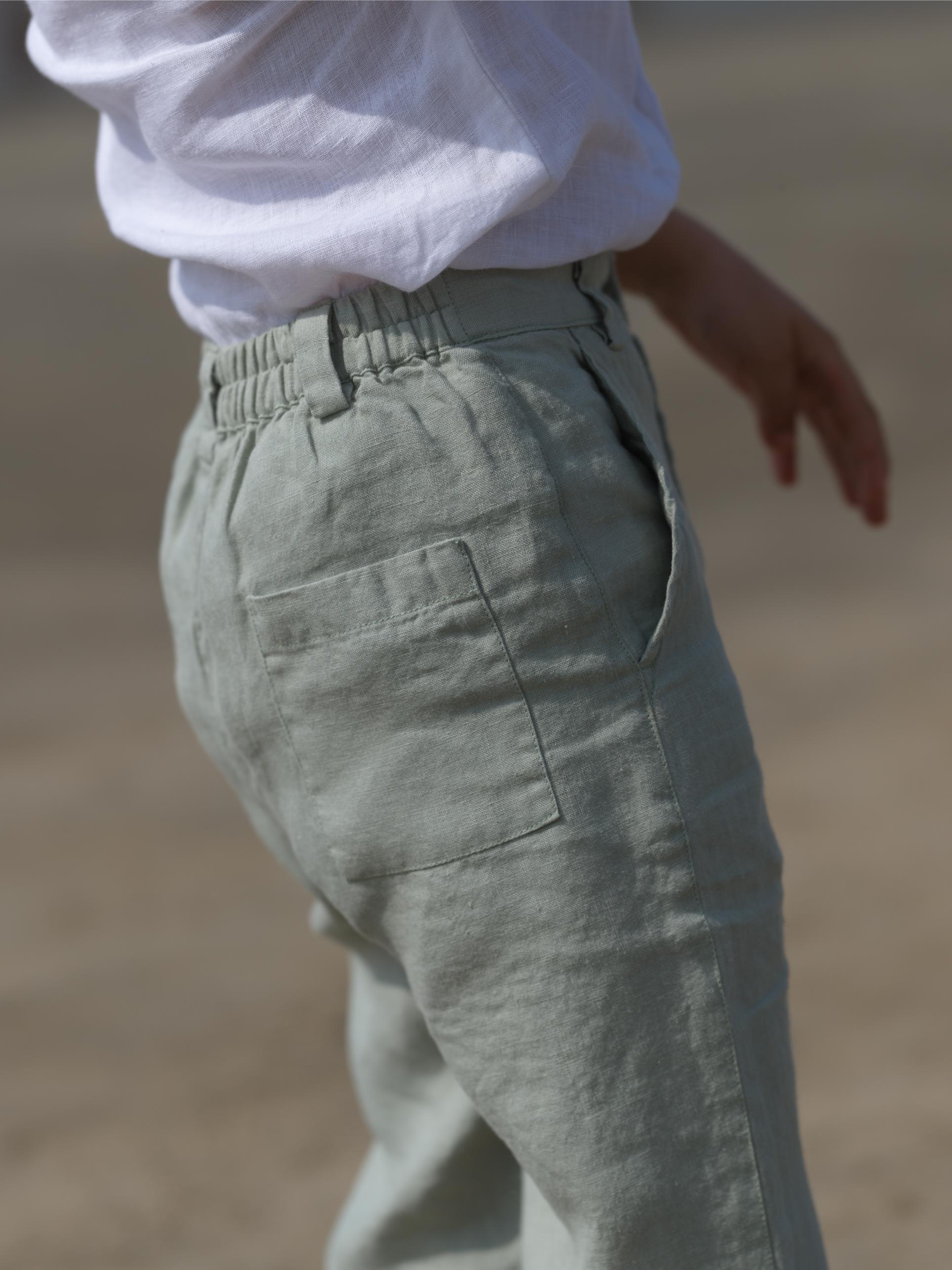 Boys Trousers Mint Green