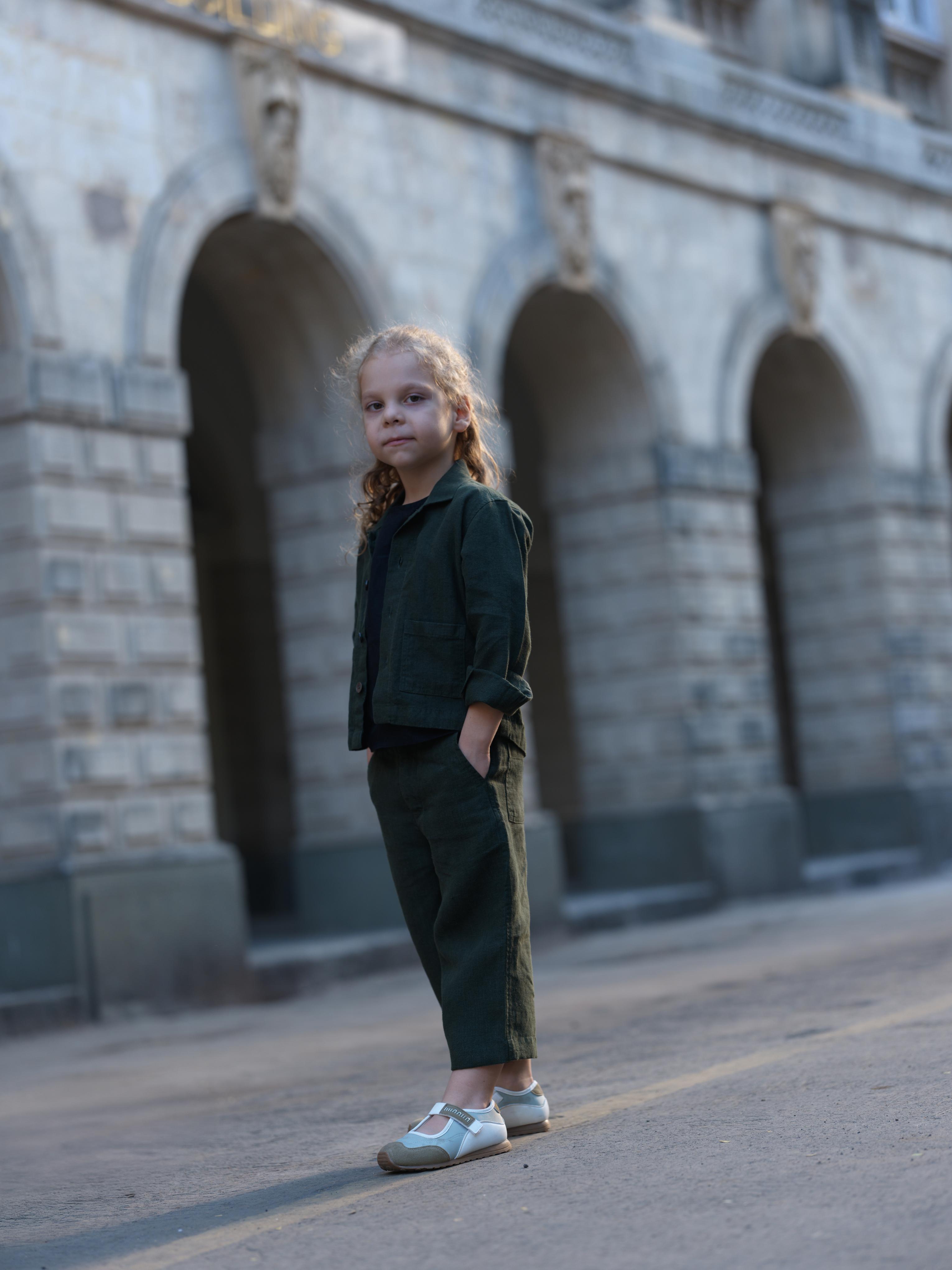 Boys Shacket Co-Ord Set Crocodile Green