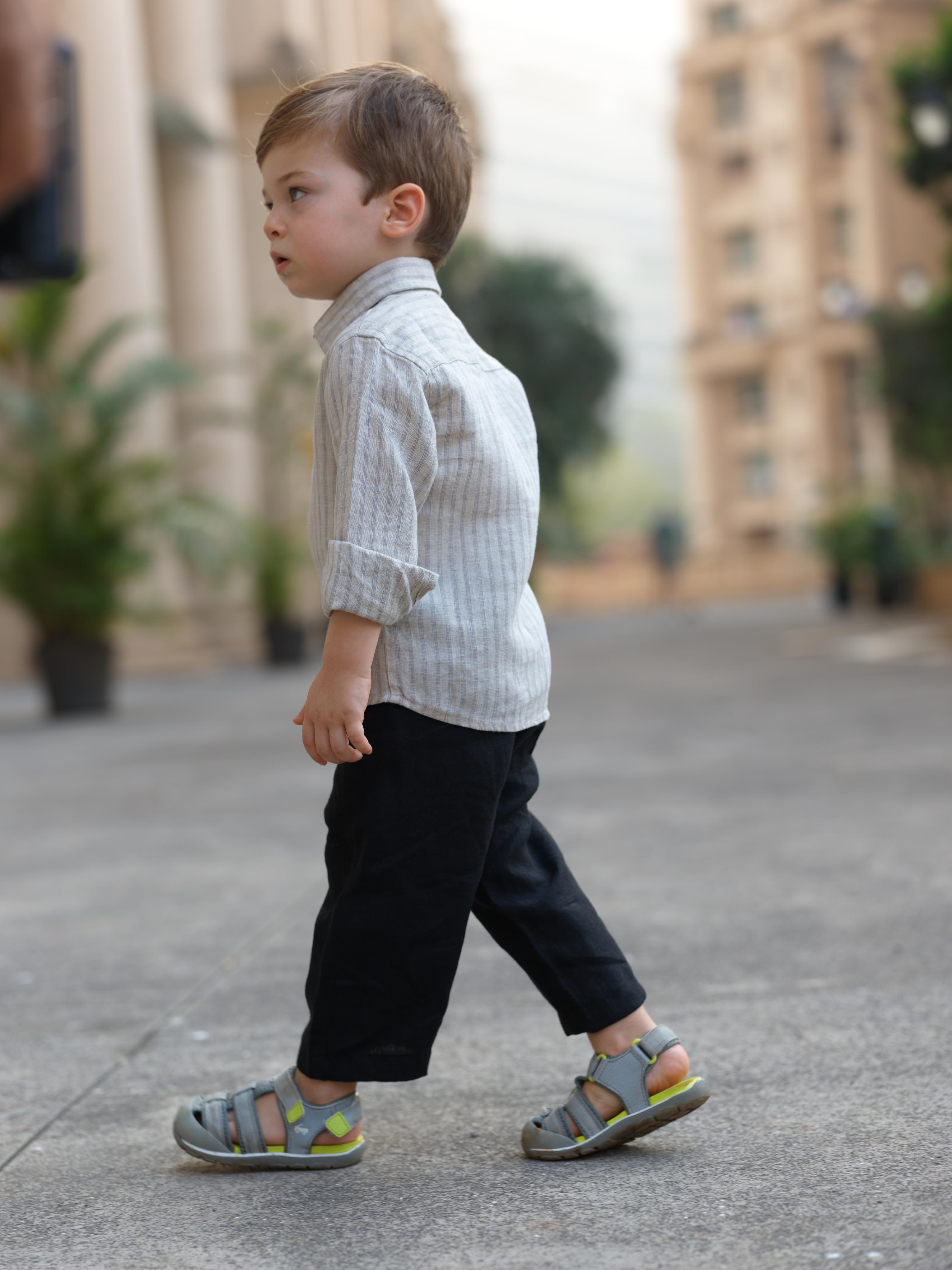 Boys Regular Collar Shirt Cloud Grey