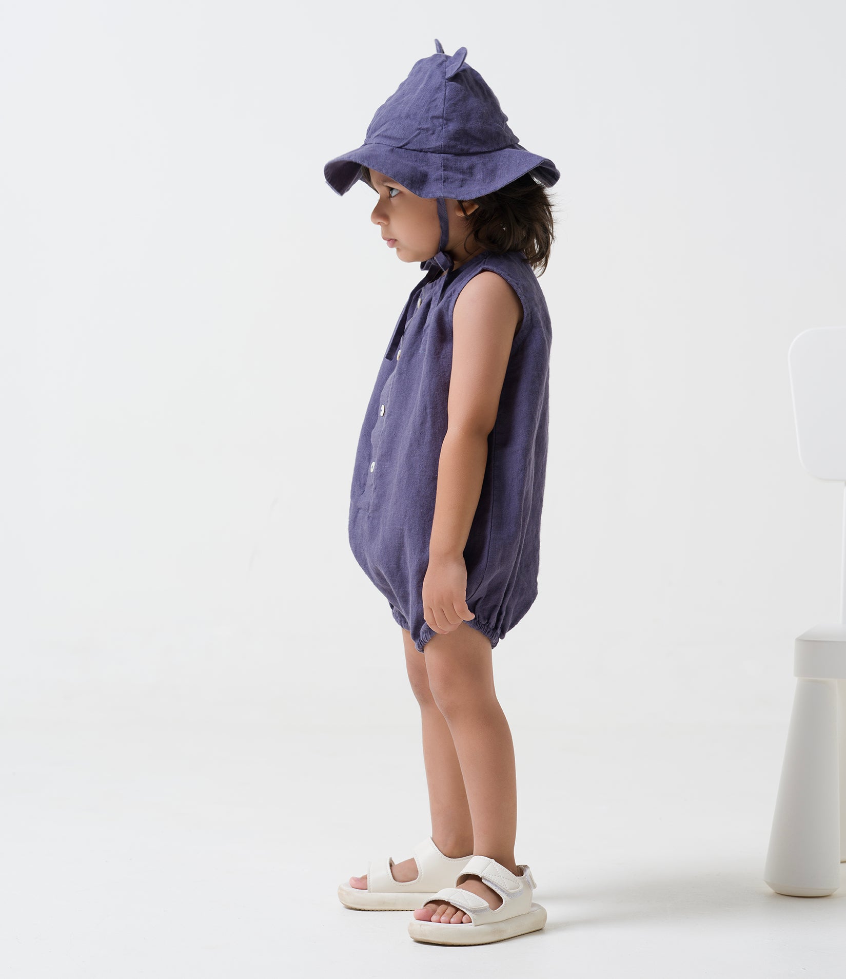 Rompers with Hat Blueberry
