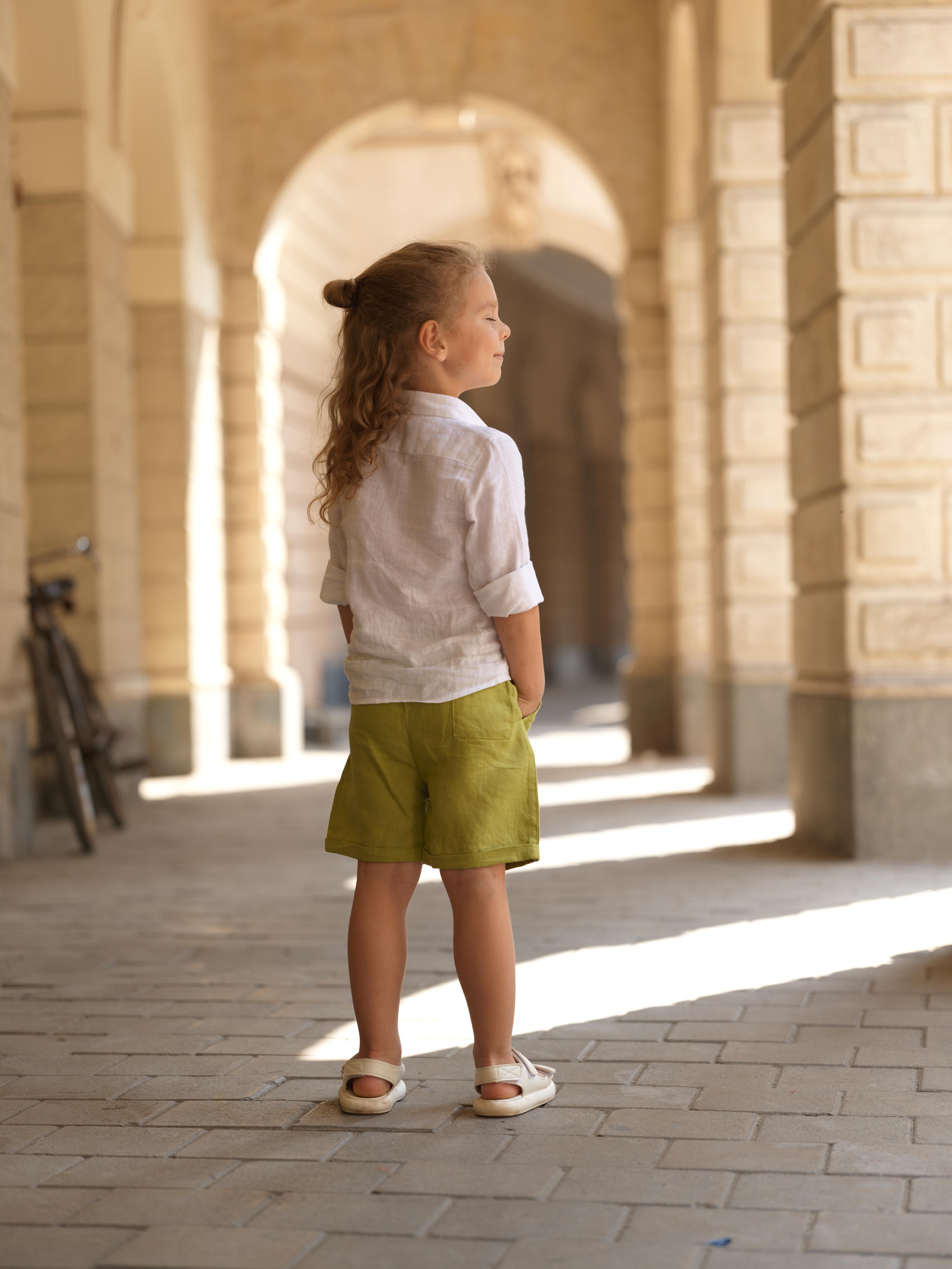 Boys Basic Shorts Kiwi Green